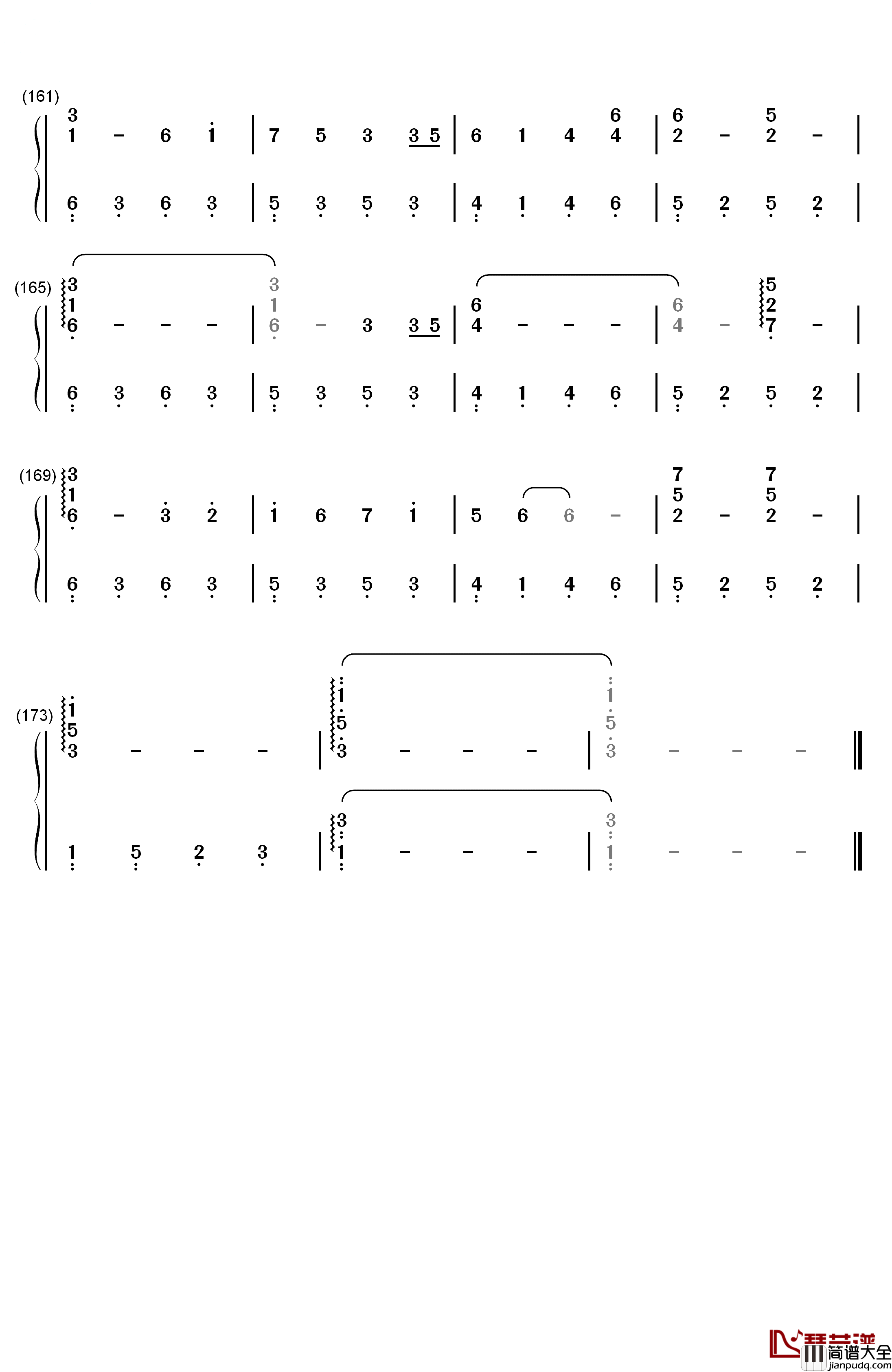 Secret_Base_~君がくれたもの~钢琴简谱_数字双手_ZONE