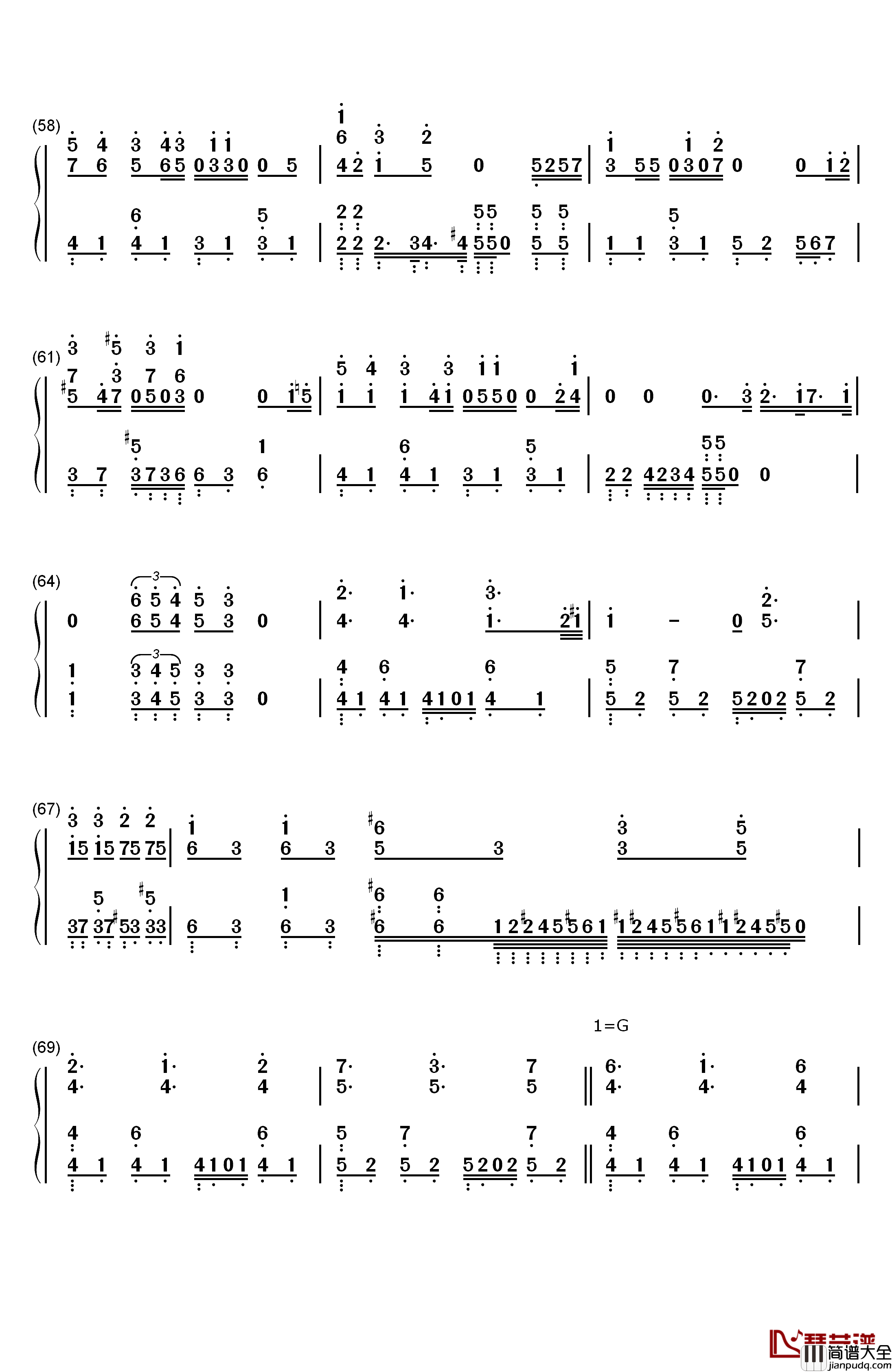 爱してるばんざーい！钢琴简谱_数字双手_μ's