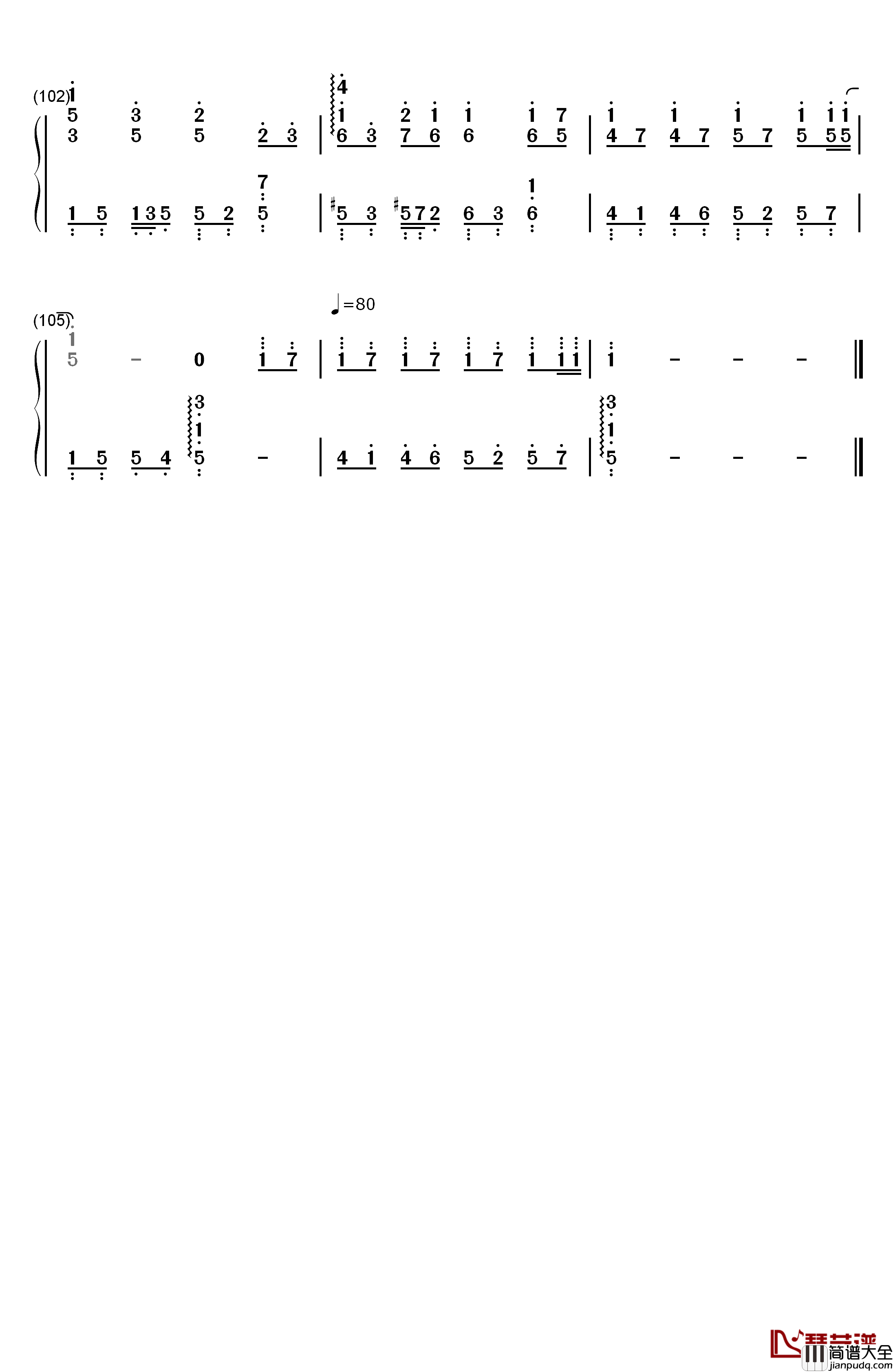 爱してるばんざーい！钢琴简谱_数字双手_μ's