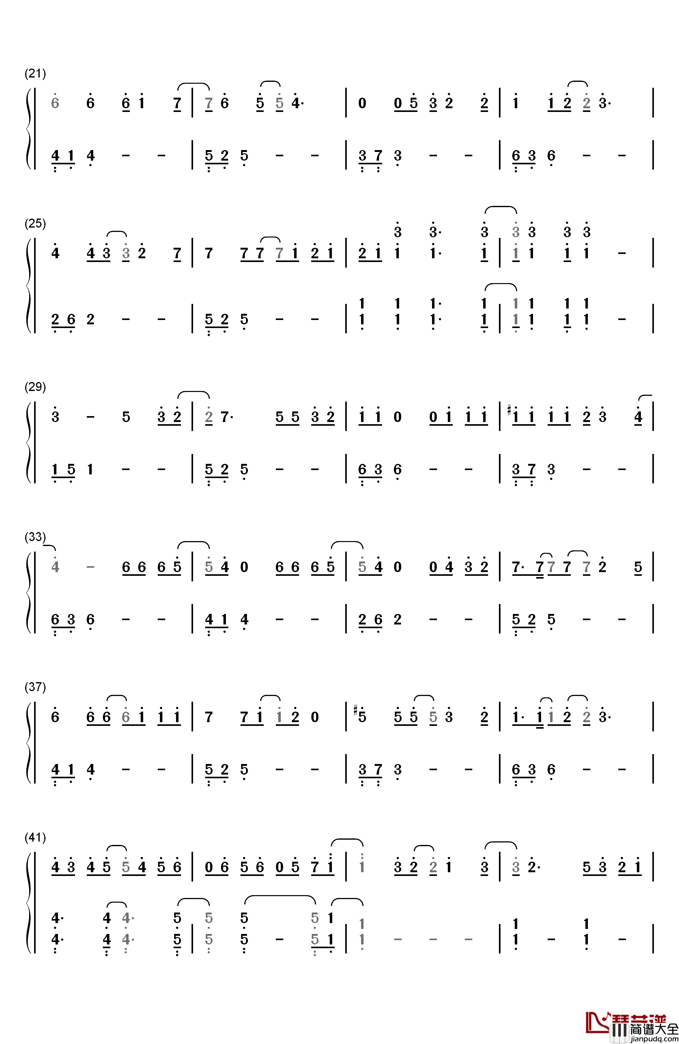 恋弾けました钢琴简谱_数字双手_ゆず
