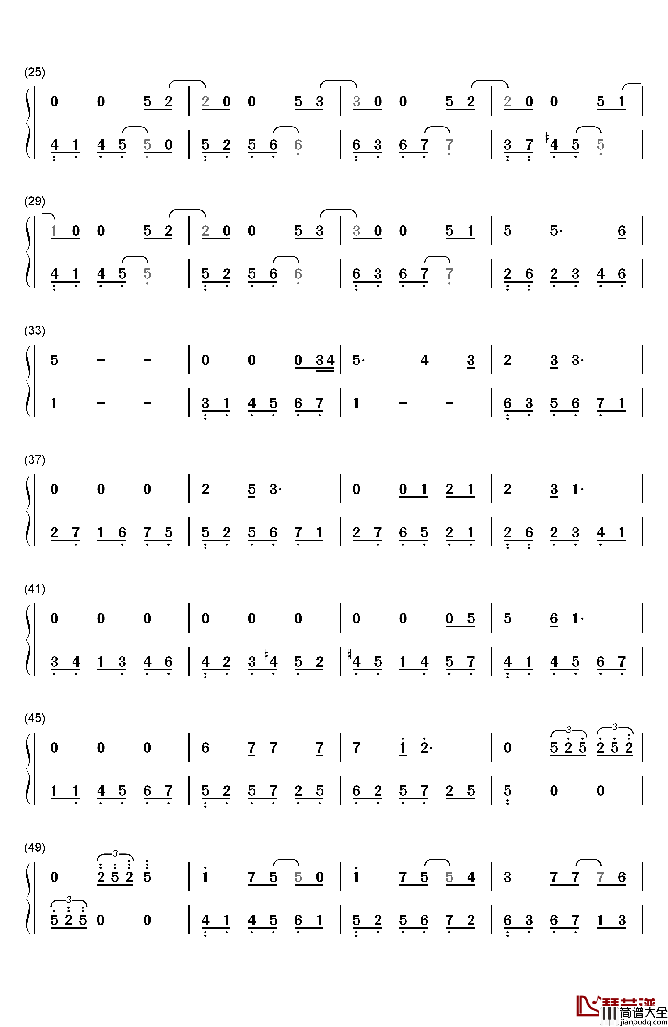 Eternity_Memory_of_Lightwaves钢琴简谱_数字双手_松枝贺子