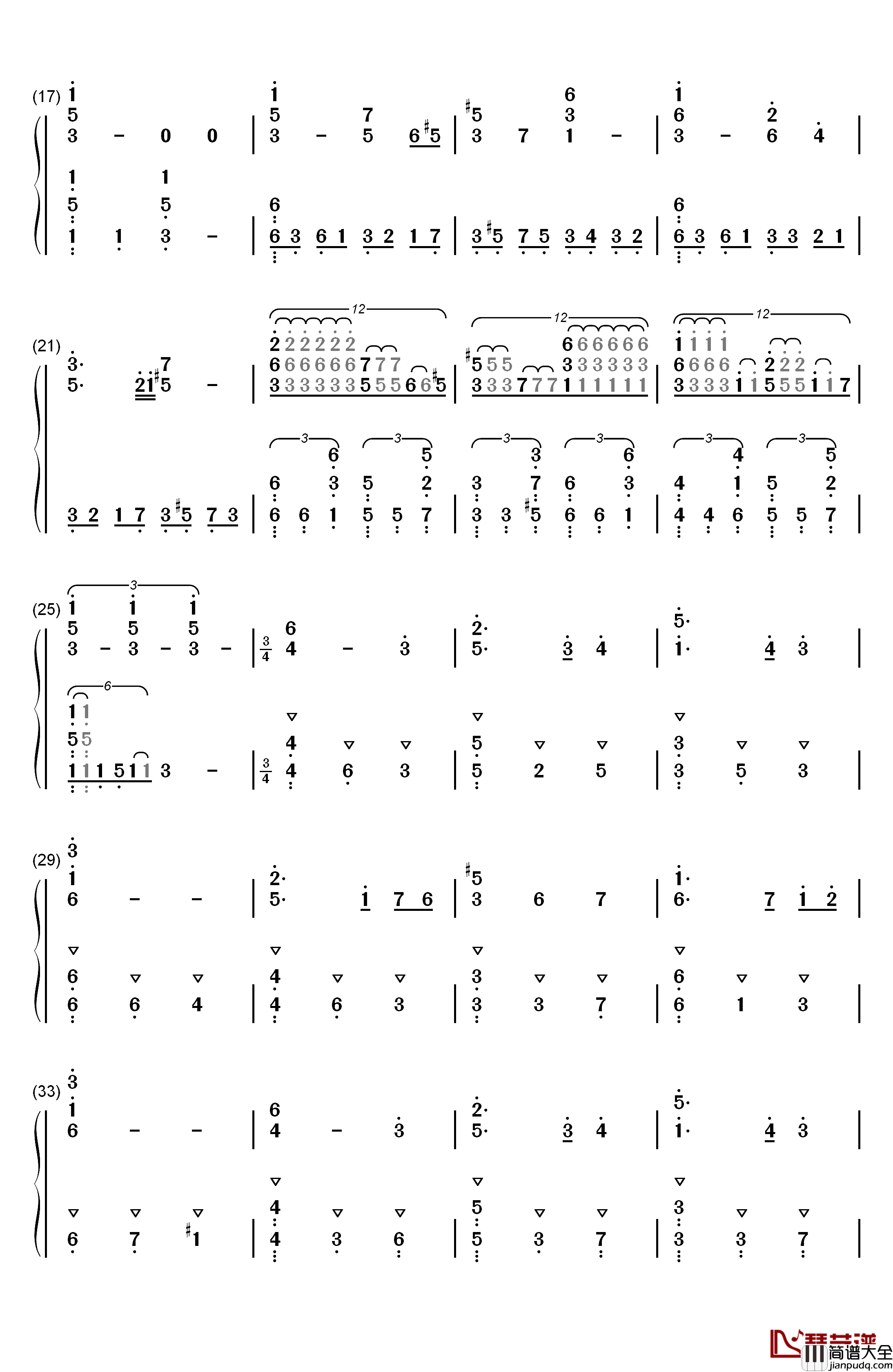 Liar_Mask钢琴简谱_数字双手_真山梨花__真山りか