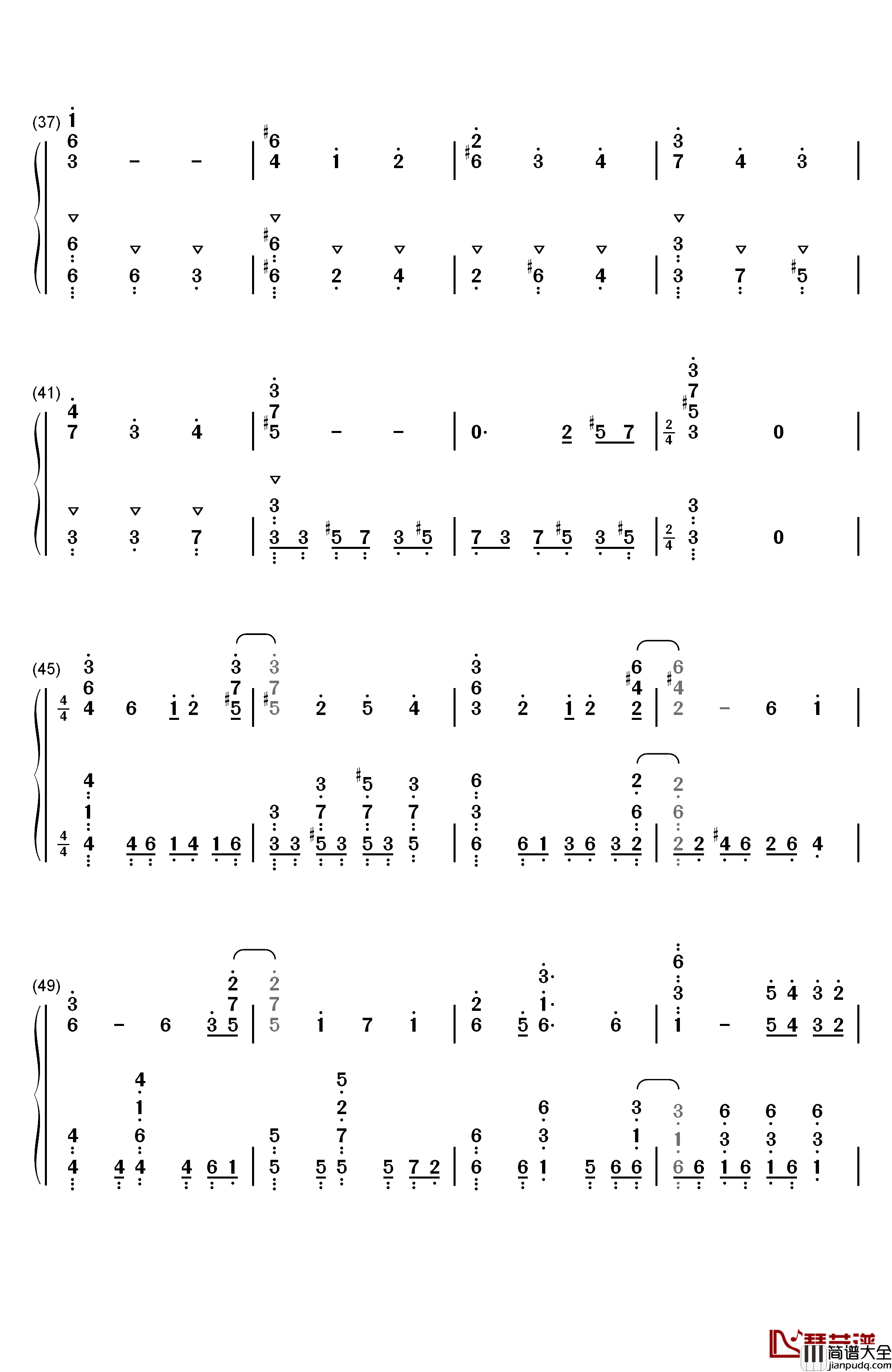 Liar_Mask钢琴简谱_数字双手_真山梨花__真山りか