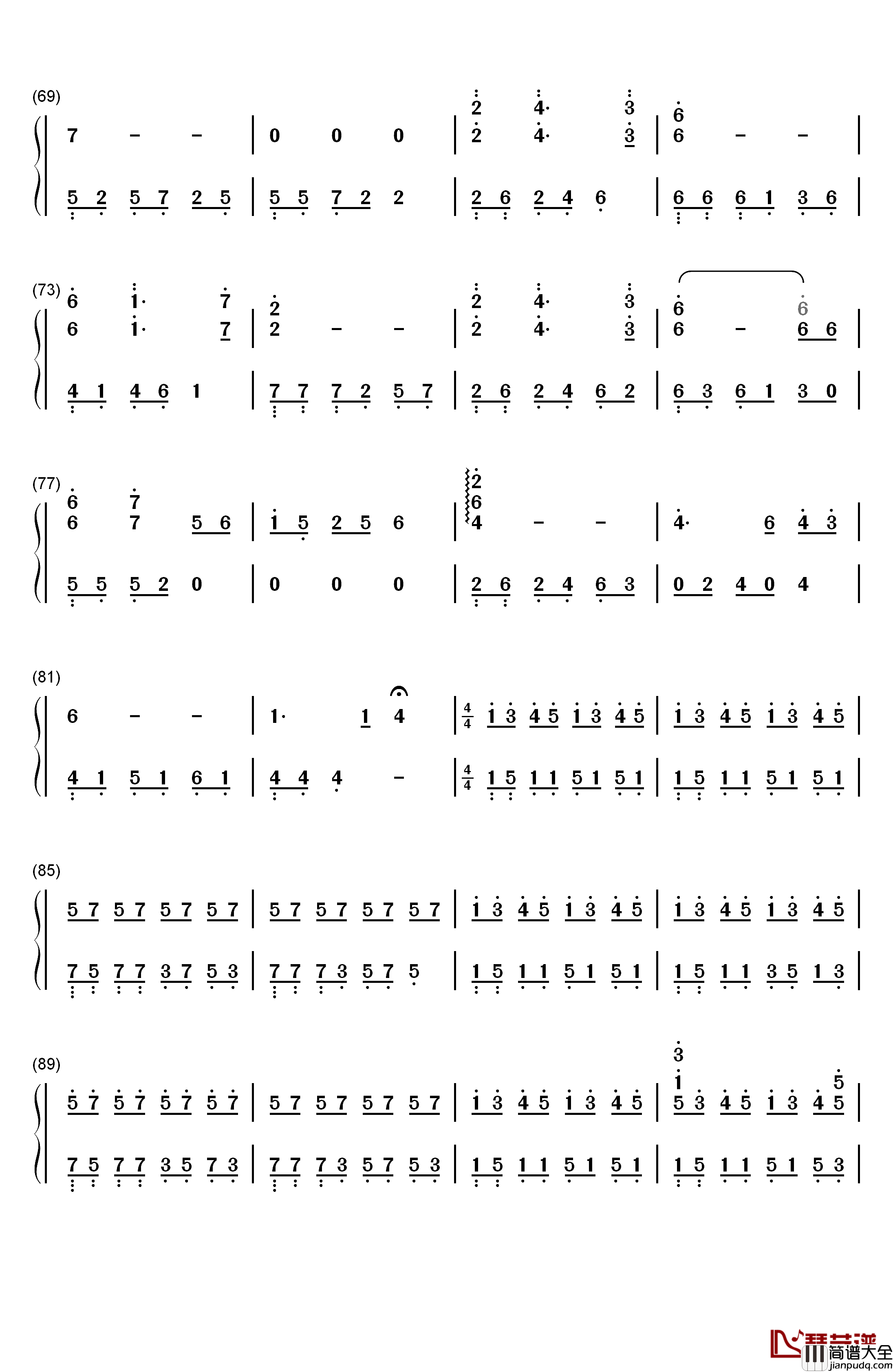 We_Had_Today钢琴简谱_数字双手_Rachel_Portman