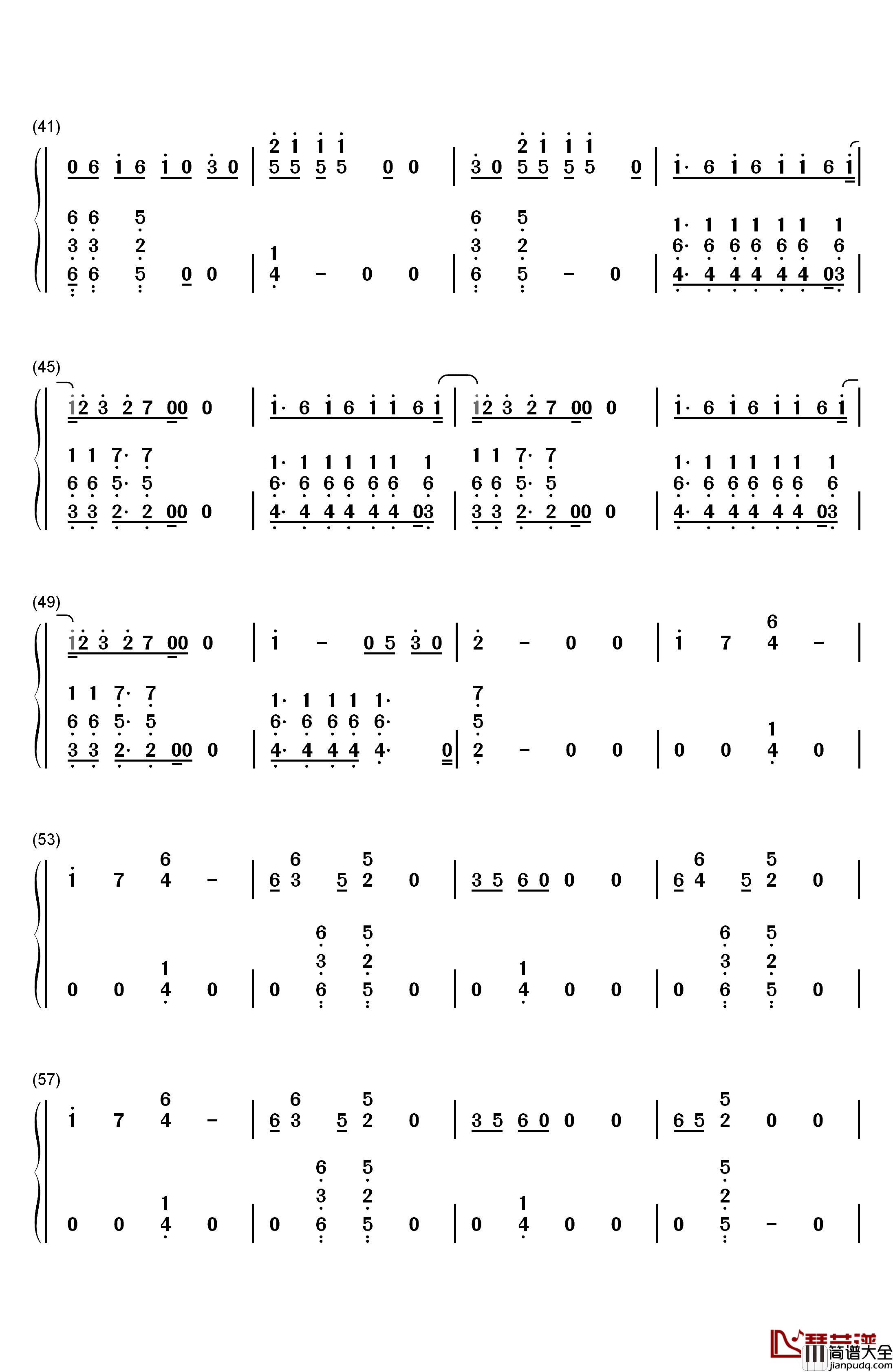 Teenage_Dream钢琴简谱_数字双手_Katy_Perry