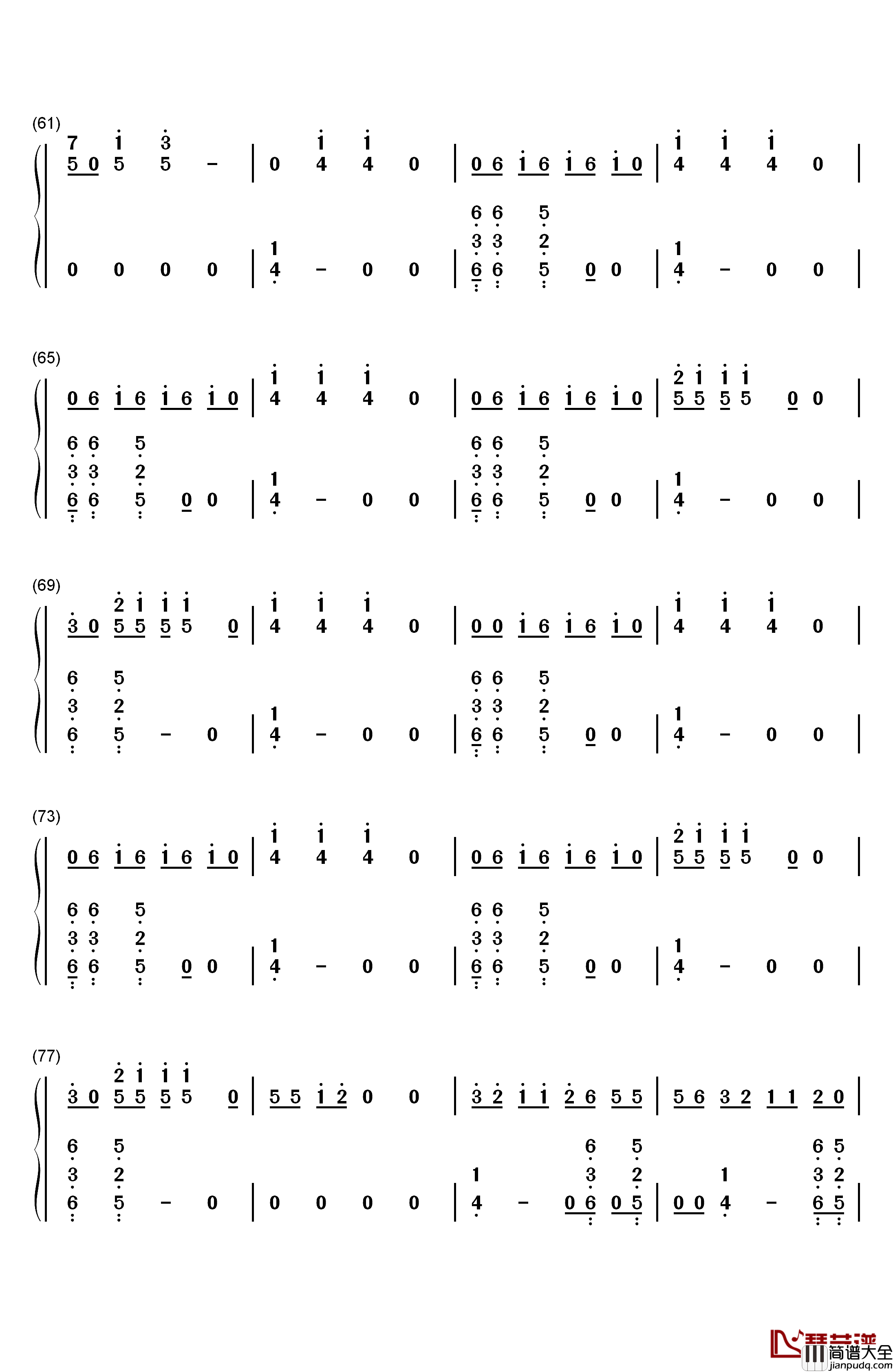 Teenage_Dream钢琴简谱_数字双手_Katy_Perry