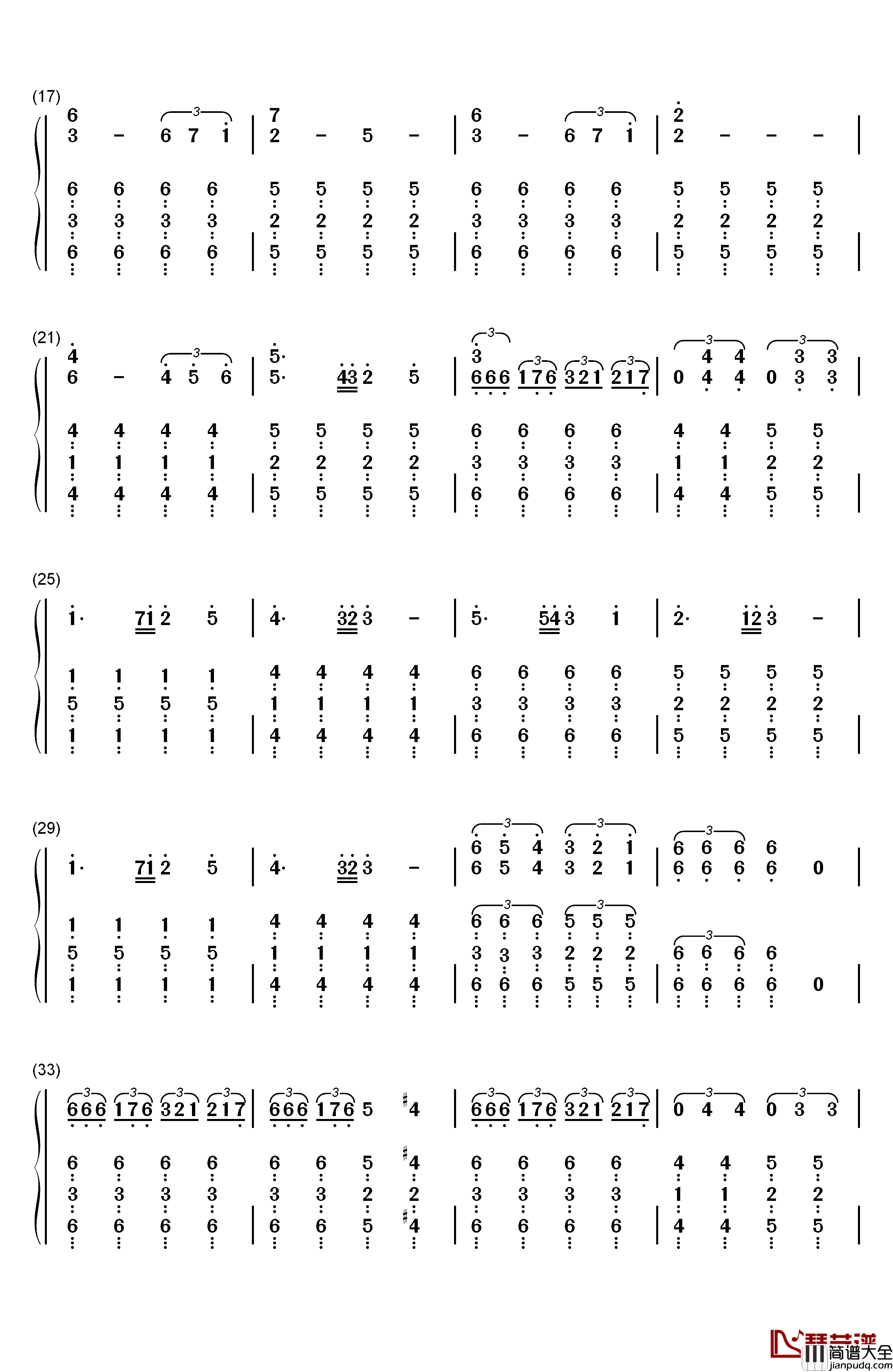 The_Rising_Fighting_Spirit钢琴简谱_数字双手_火影忍者__Toshiro_Matsuda