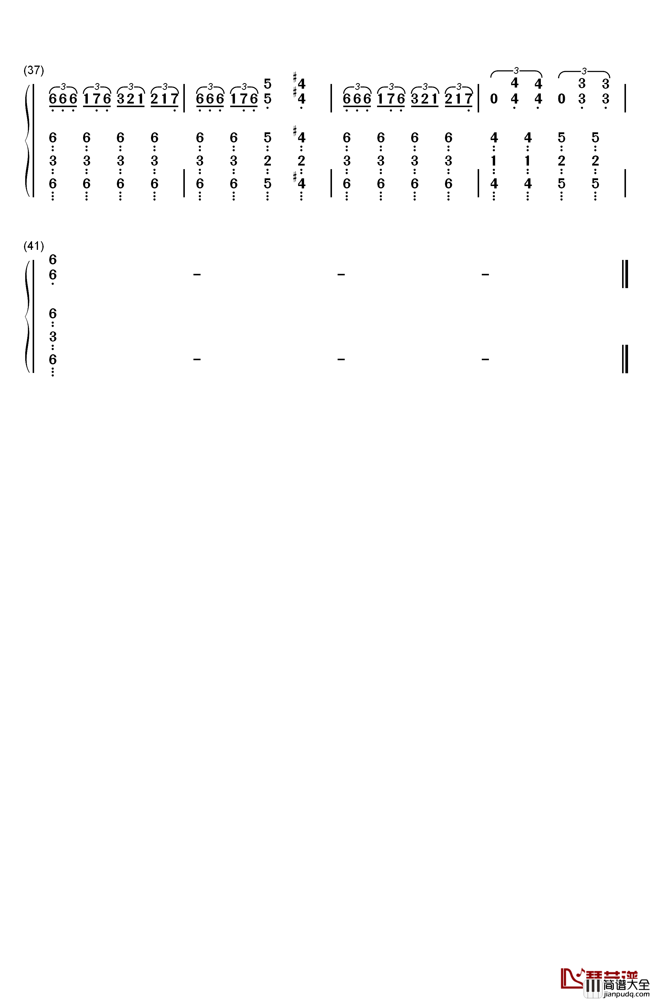 The_Rising_Fighting_Spirit钢琴简谱_数字双手_火影忍者__Toshiro_Matsuda