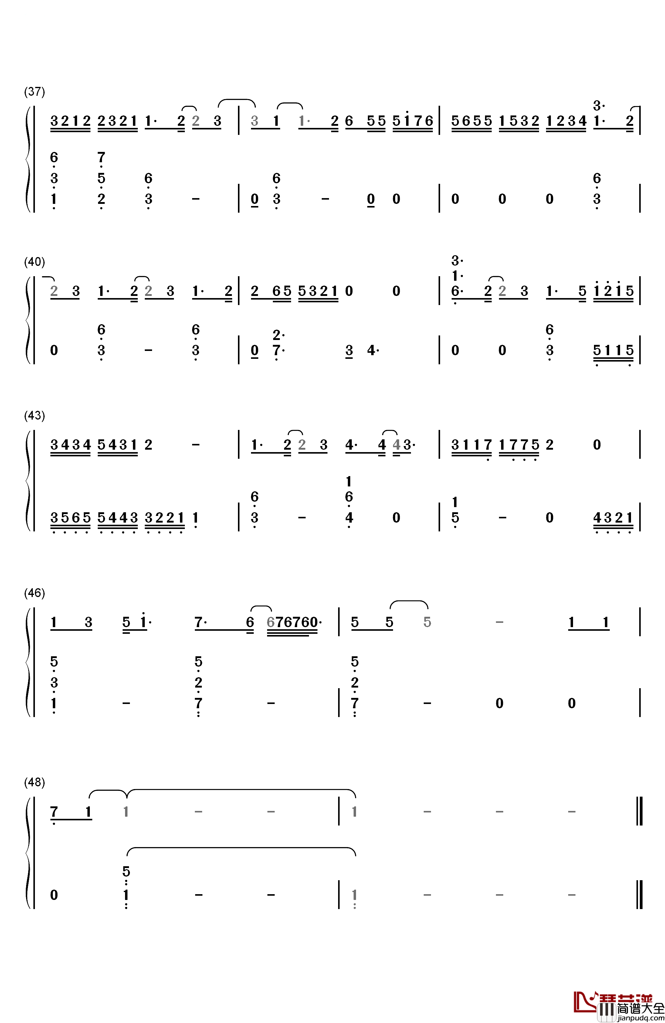 星期六的深夜钢琴简谱_数字双手_王力宏