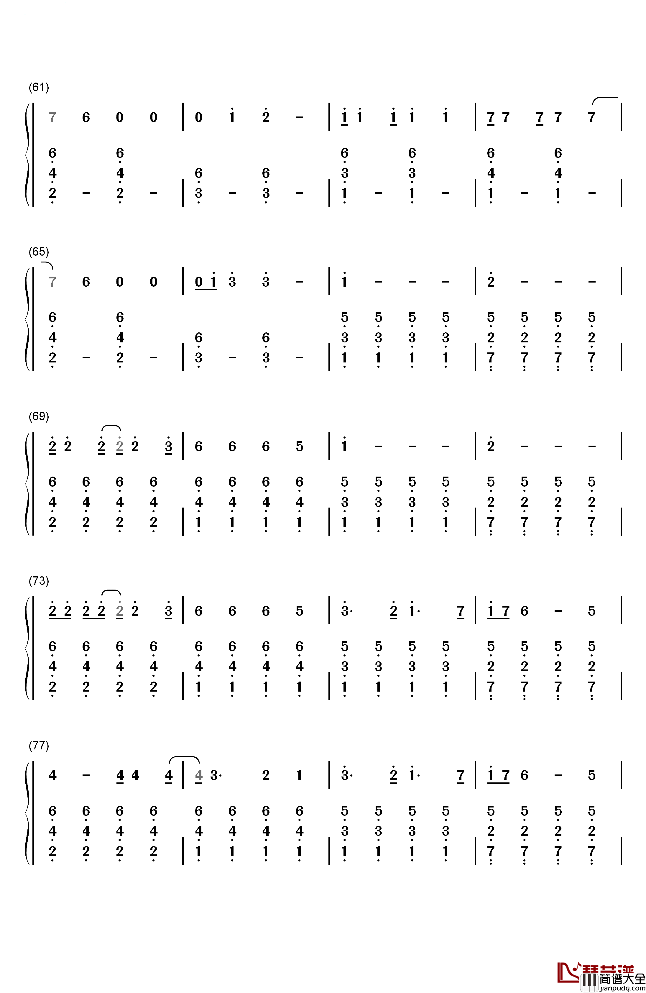 I_Know_Places钢琴简谱_数字双手_Taylor_Swift