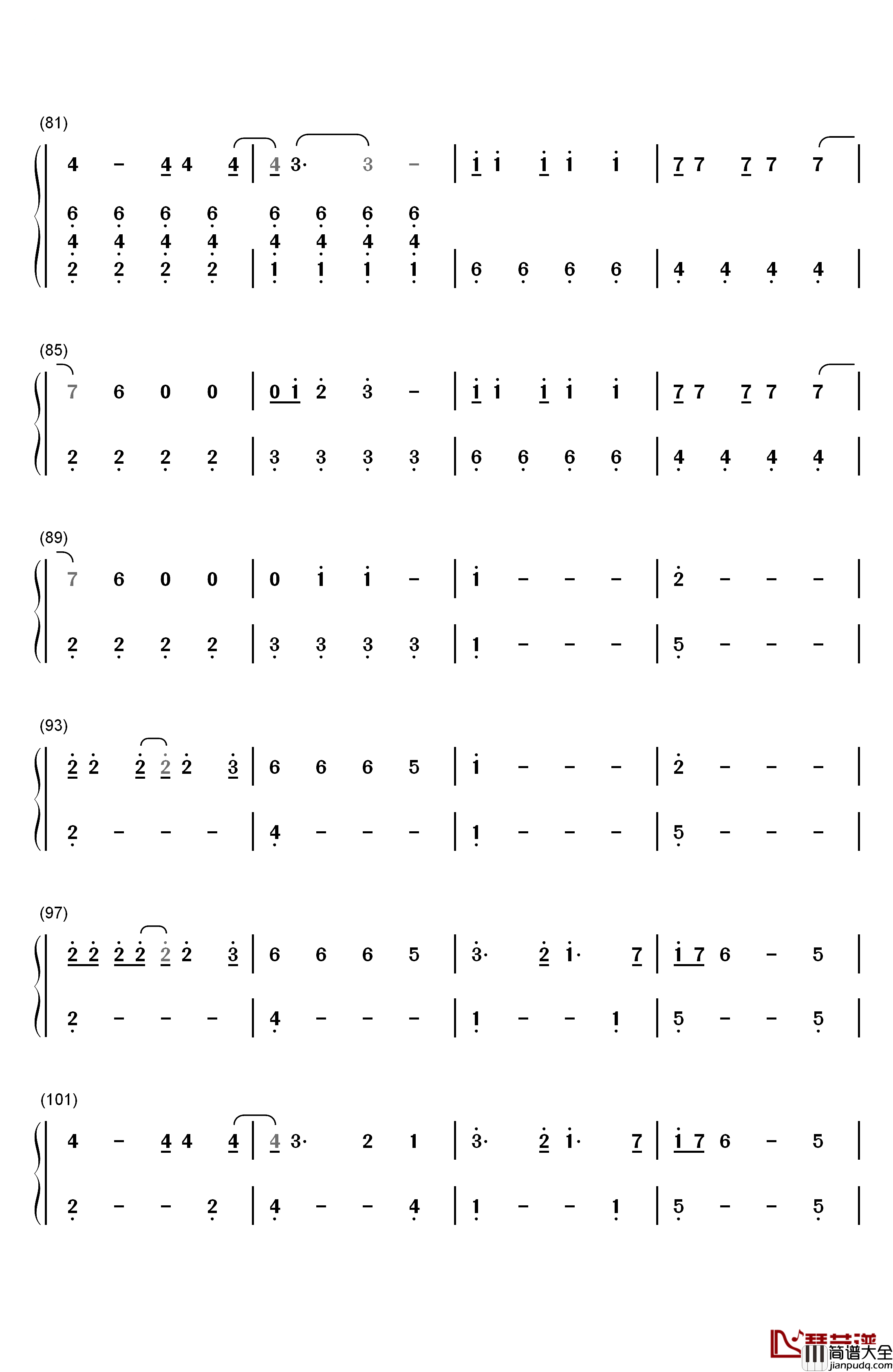 I_Know_Places钢琴简谱_数字双手_Taylor_Swift