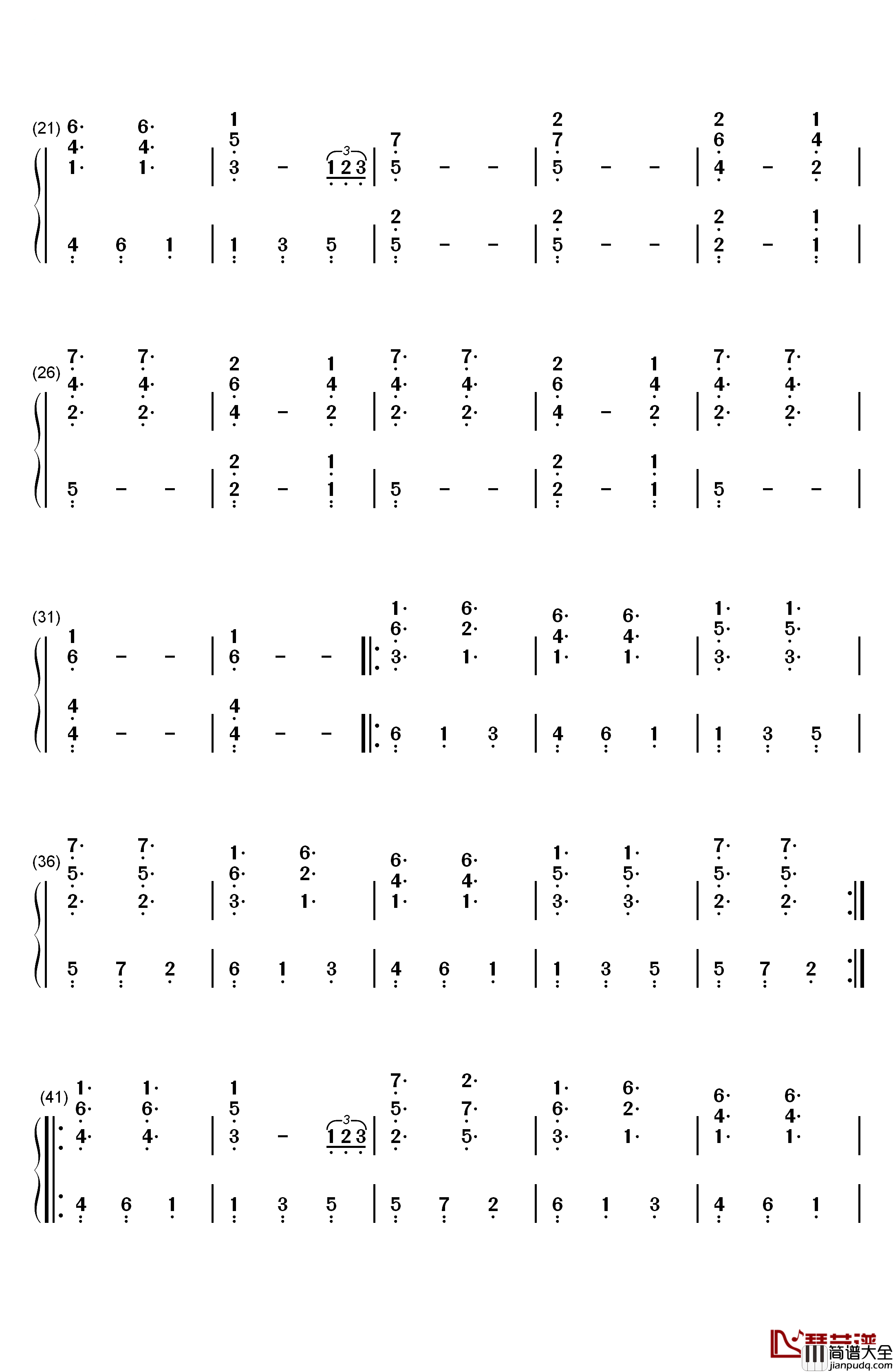 A_Drop_In_The_Ocean钢琴简谱_数字双手_Ron_Pope