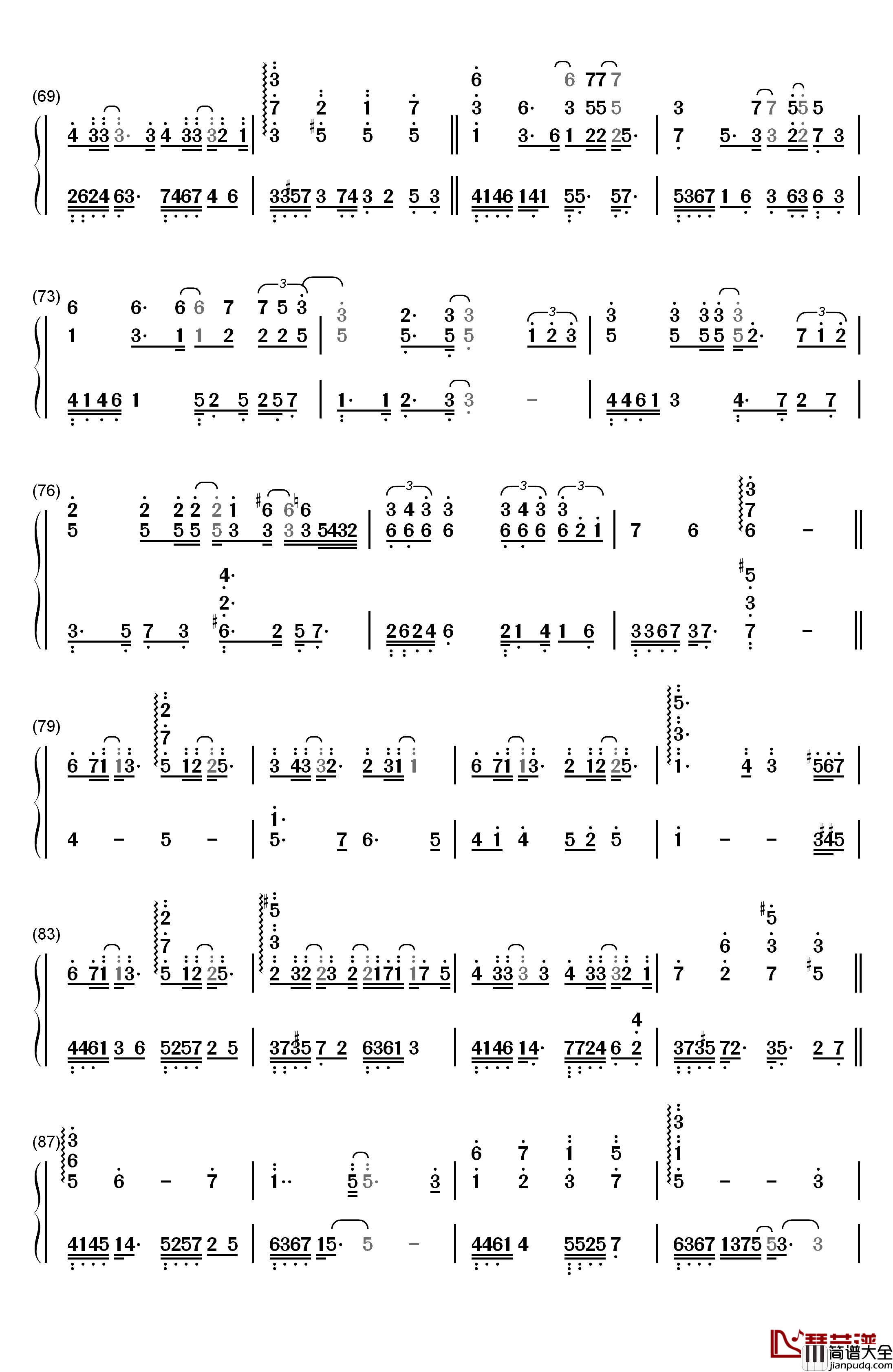 泪的声音钢琴简谱_数字双手_V.K克