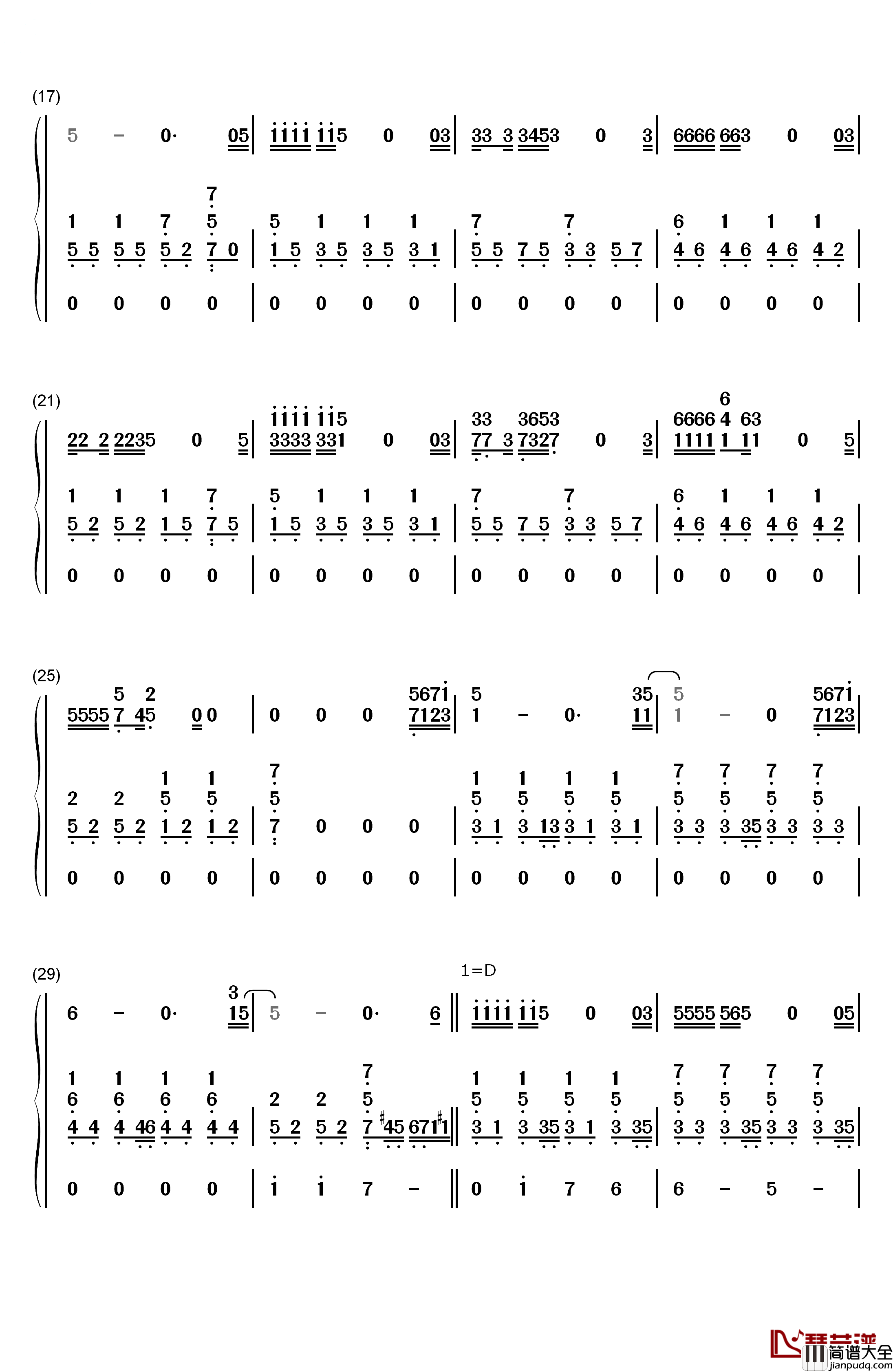 And_The_Winner_Is钢琴简谱_数字双手_Gérard_Darmon