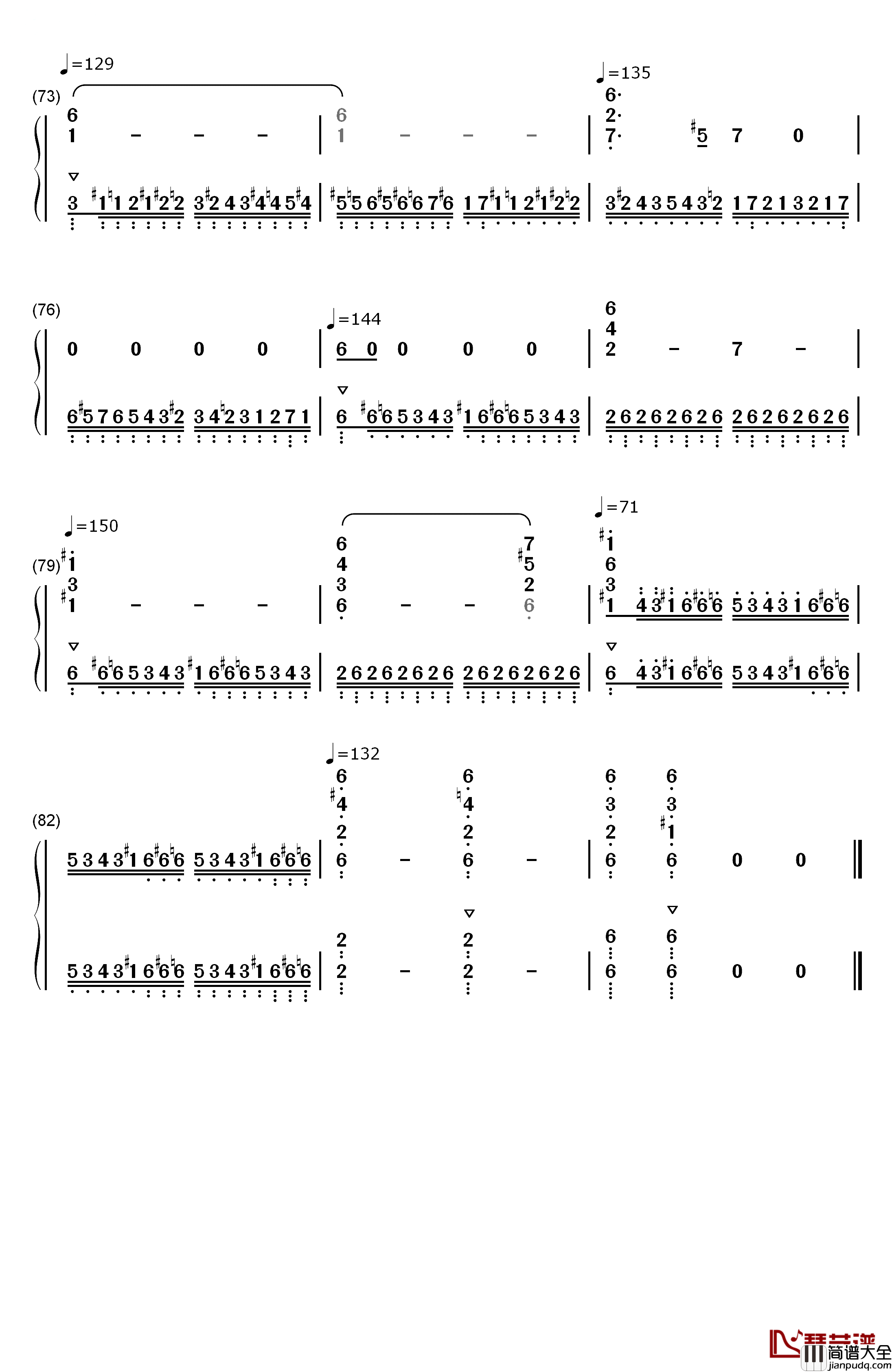 革命练习曲钢琴简谱_数字双手_肖邦