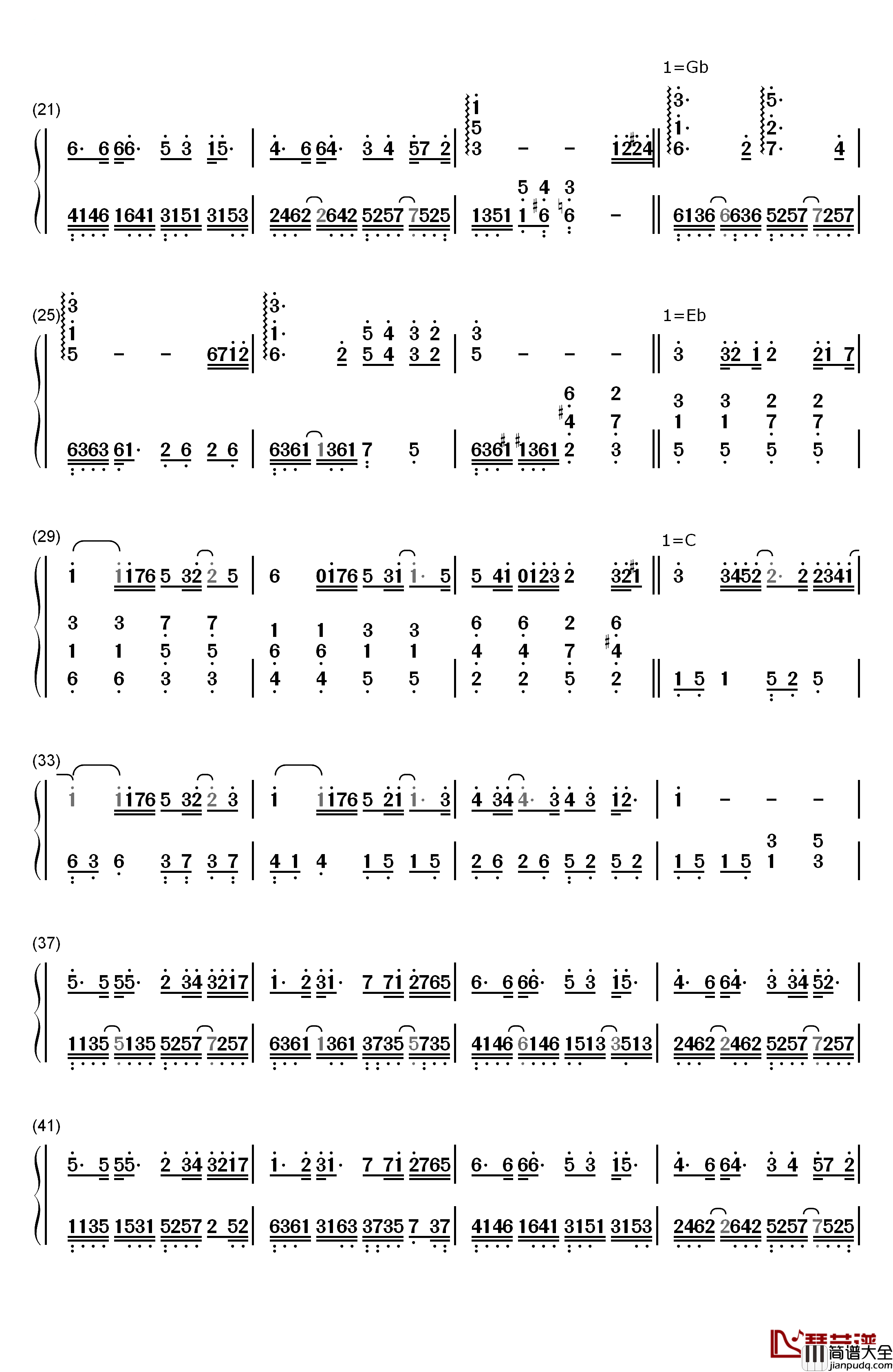被风吹过的夏天钢琴简谱_数字双手_金莎_林俊杰