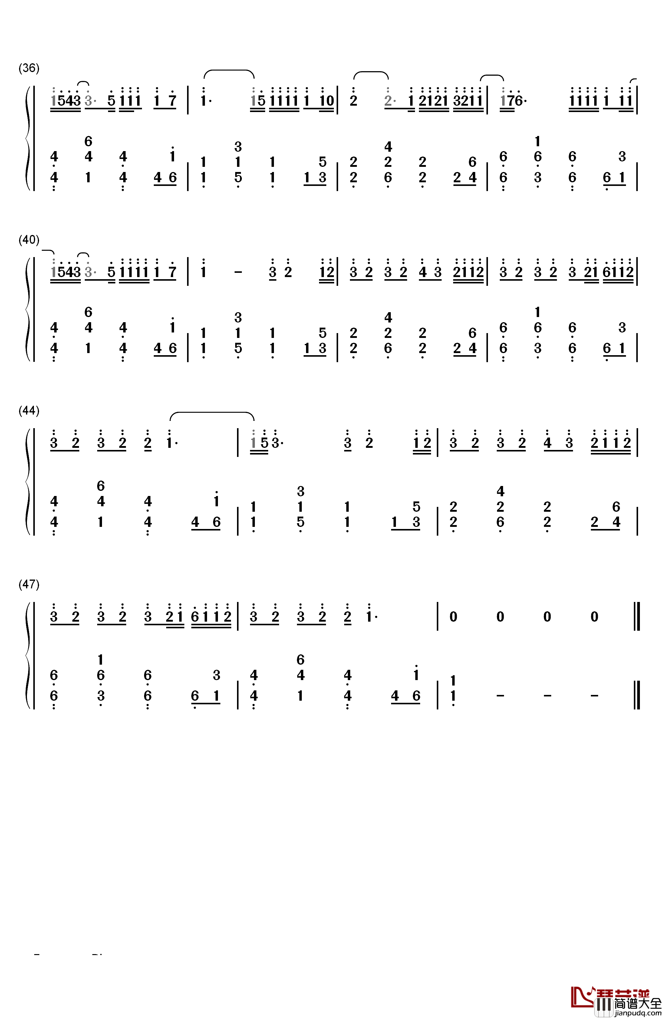 光环_Halo钢琴简谱_数字双手_碧昂丝·吉赛尔·诺尔斯