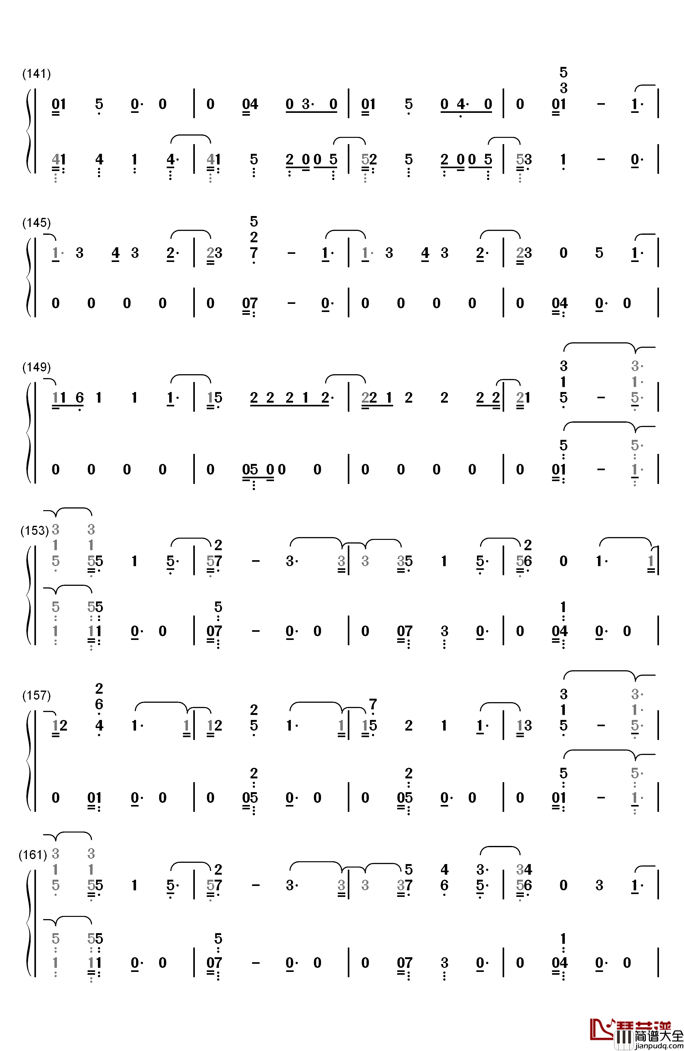 Beautiful_Trauma钢琴简谱_数字双手_Pink