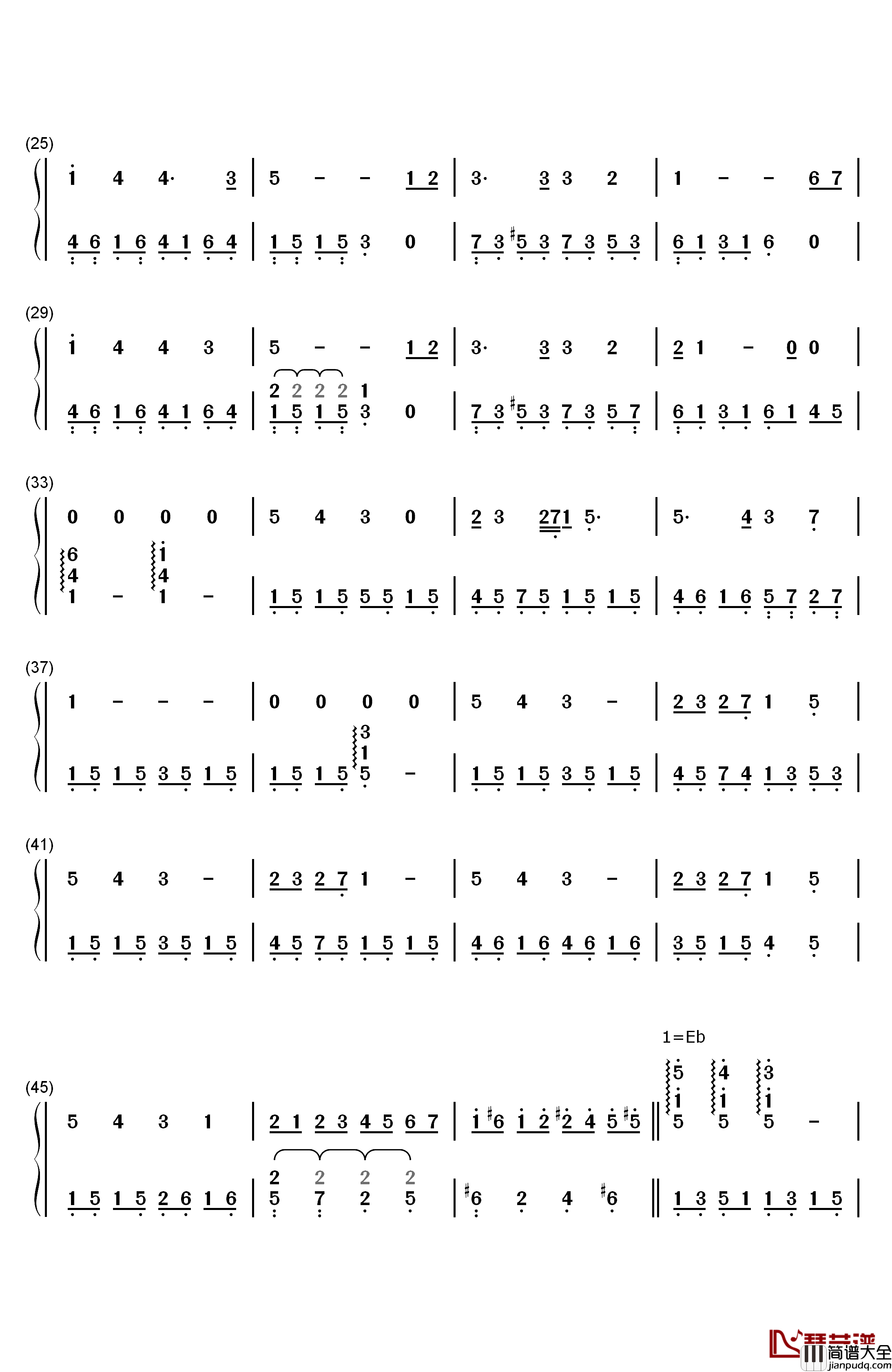 I_See_the_Light钢琴简谱_数字双手_Alan_Menken__亚伦·孟肯