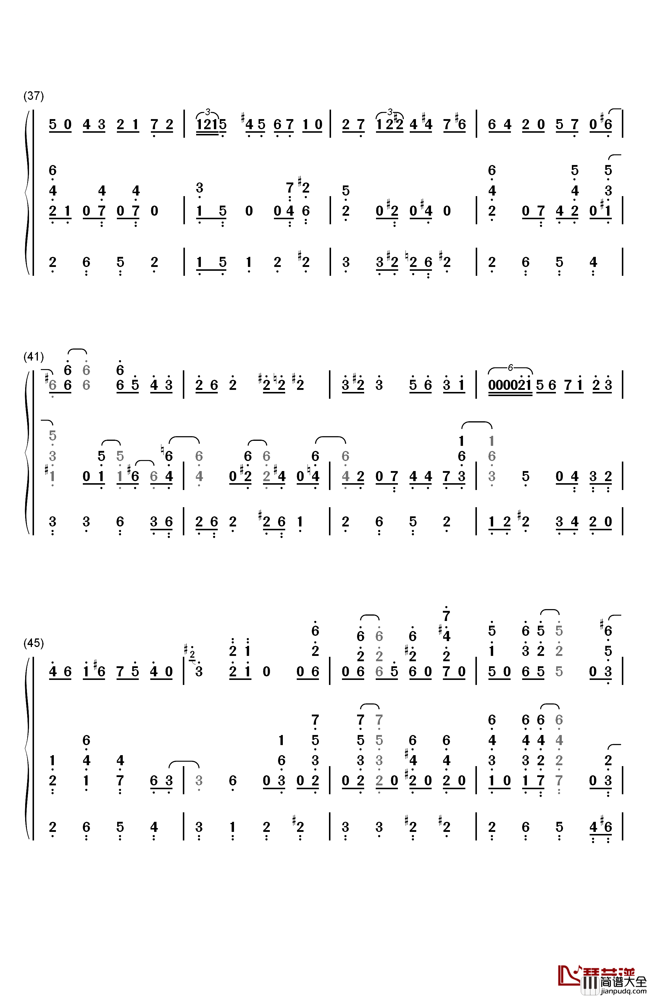 Let_It_Snow__Let_It_Snow__Let_It_Snow钢琴简谱_数字双手_Beegie_Adair