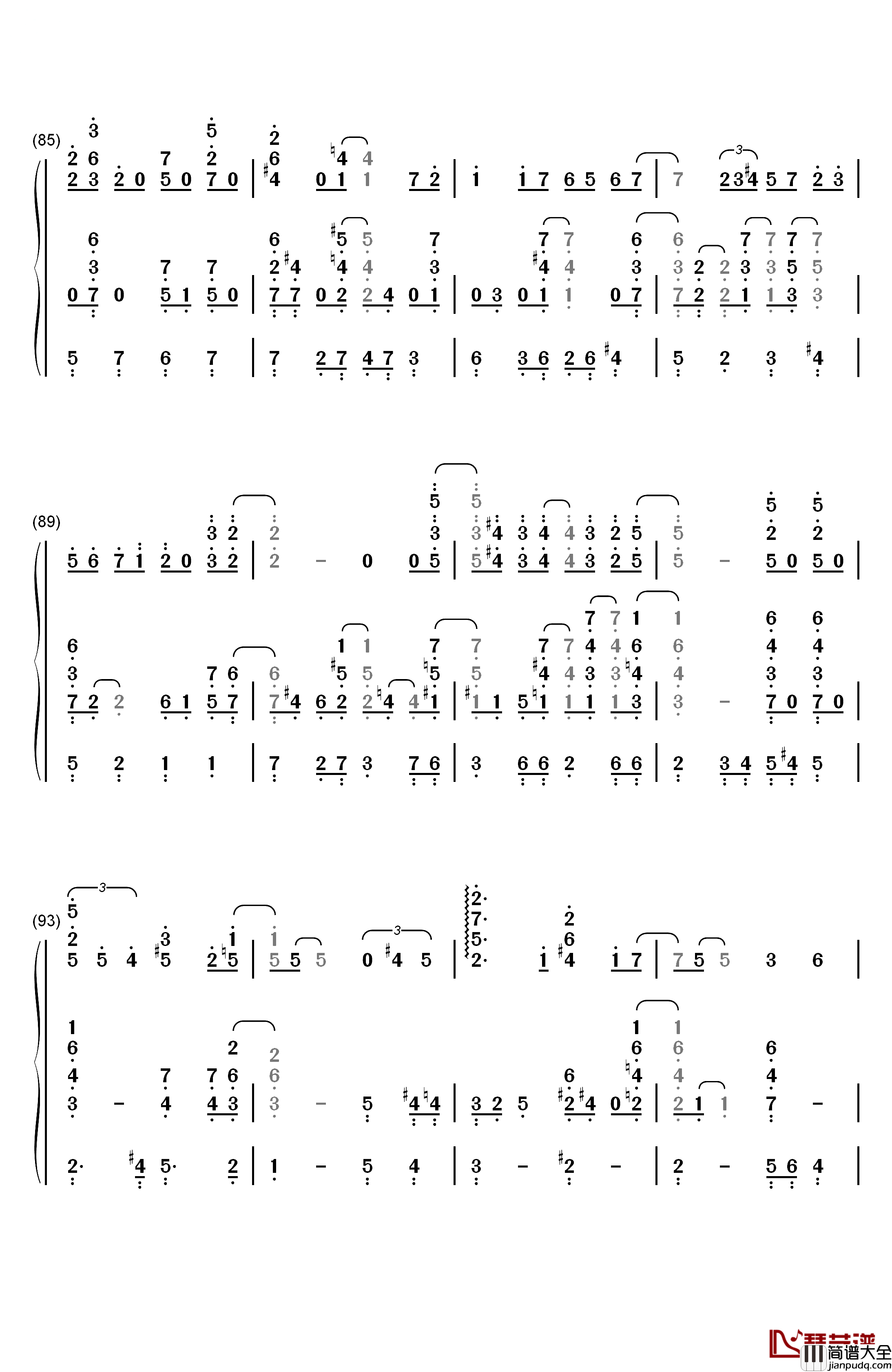 Let_It_Snow__Let_It_Snow__Let_It_Snow钢琴简谱_数字双手_Beegie_Adair