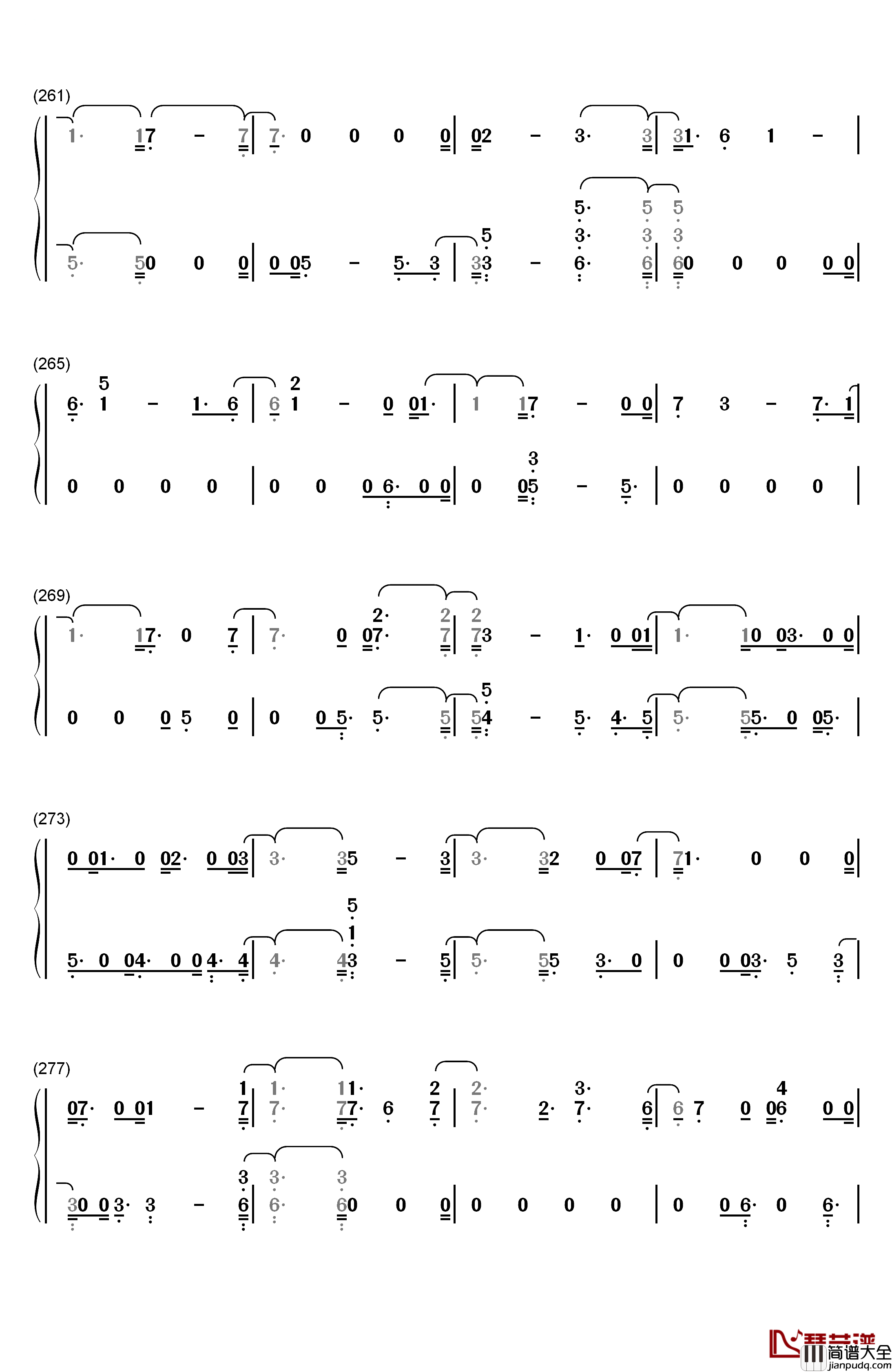 Crystal_Snow钢琴简谱_数字双手_防弹少年团