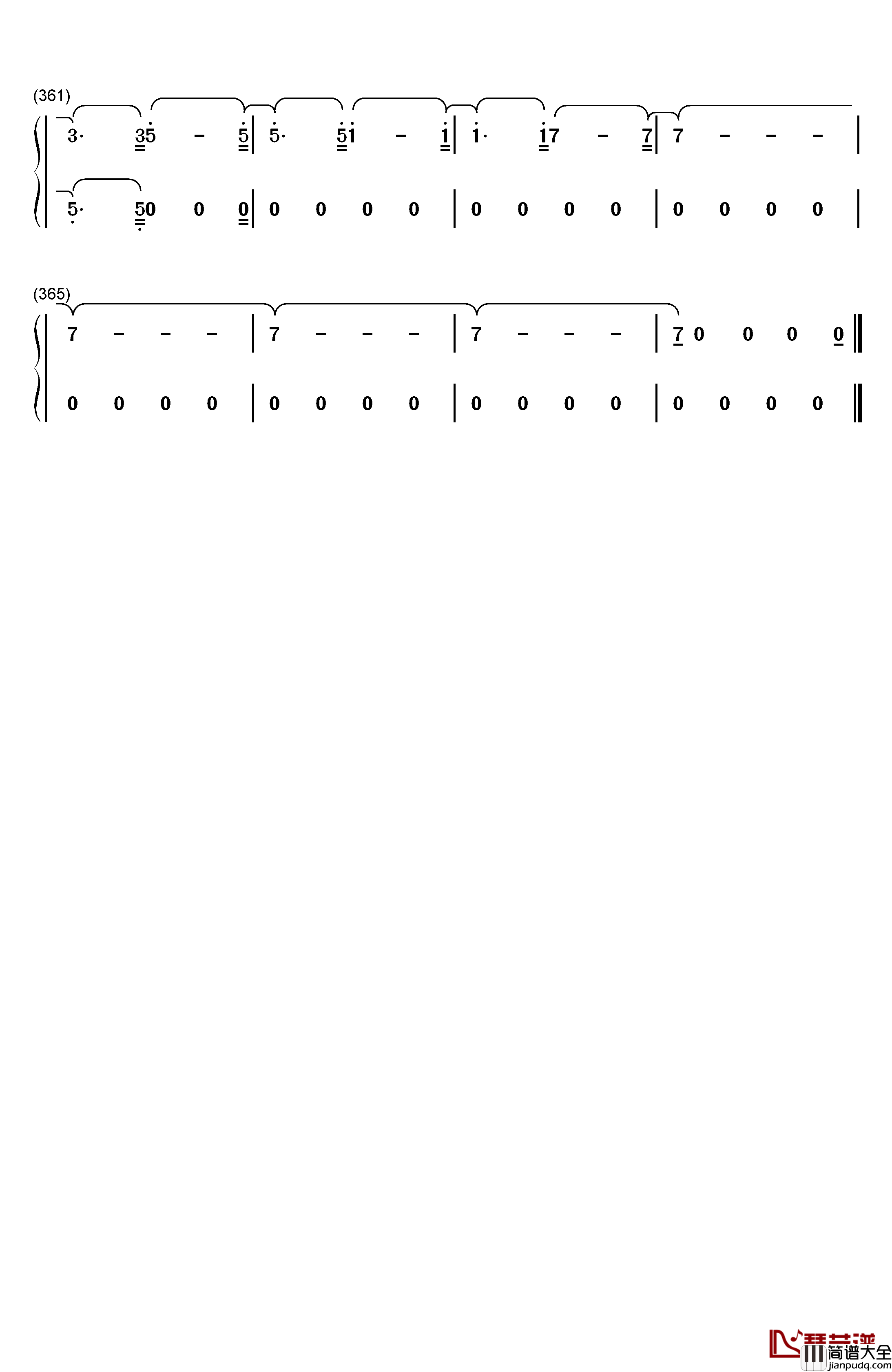 Crystal_Snow钢琴简谱_数字双手_防弹少年团
