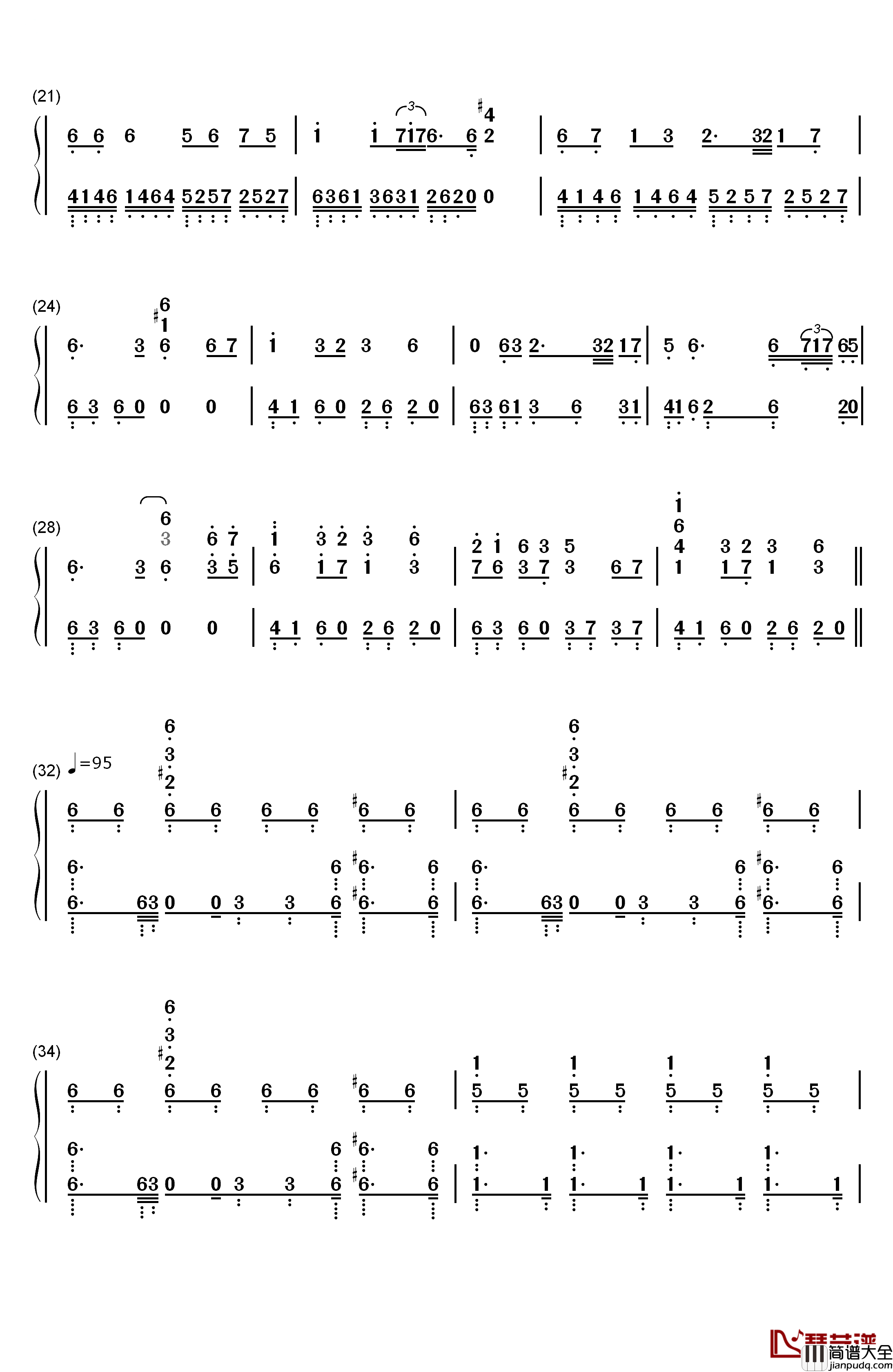 Blood_and_Wine钢琴简谱_数字双手_Marcin_Przybyłowicz