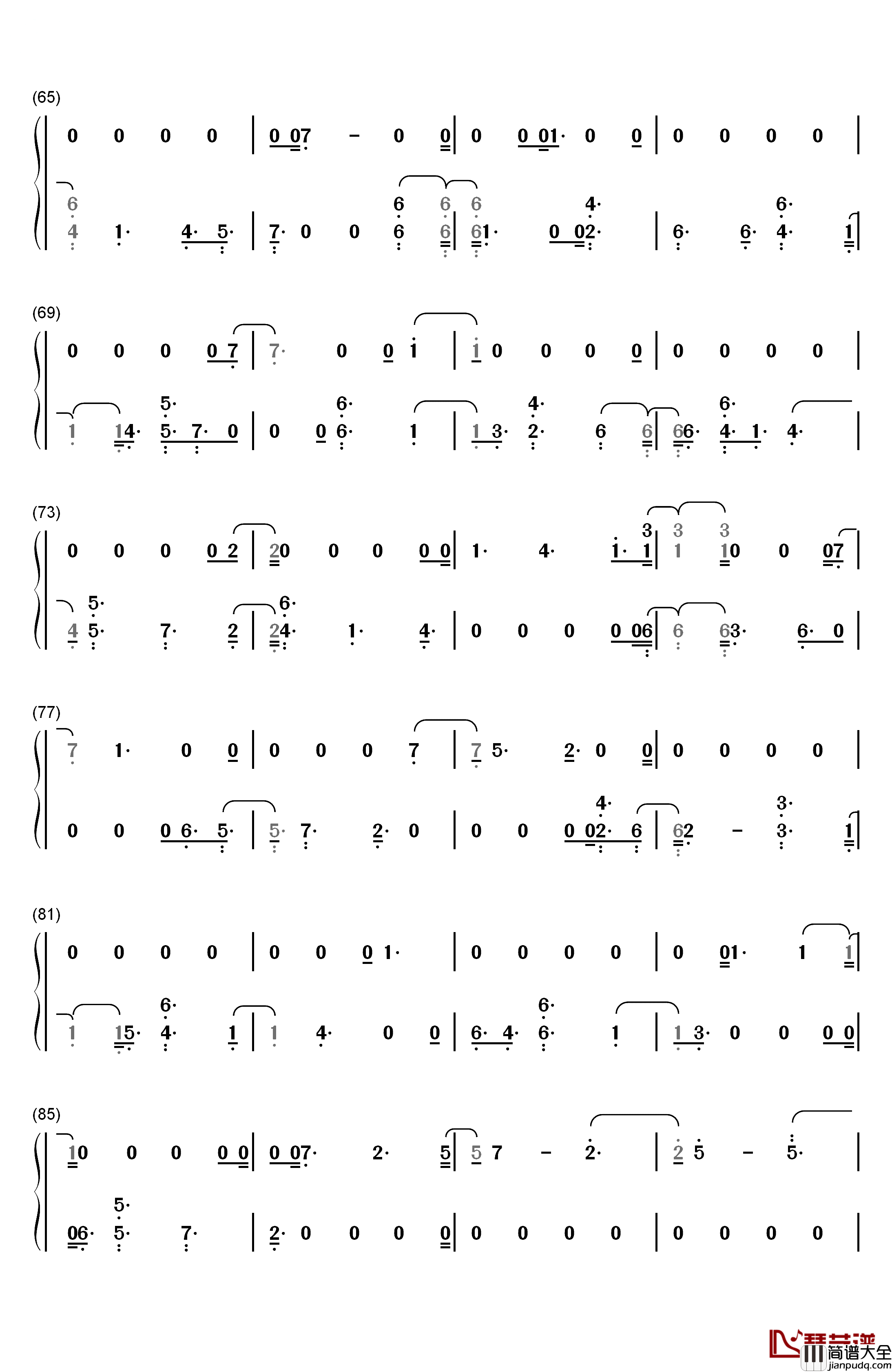 Is_Your_Love_Enough钢琴简谱_数字双手_Little_Mix