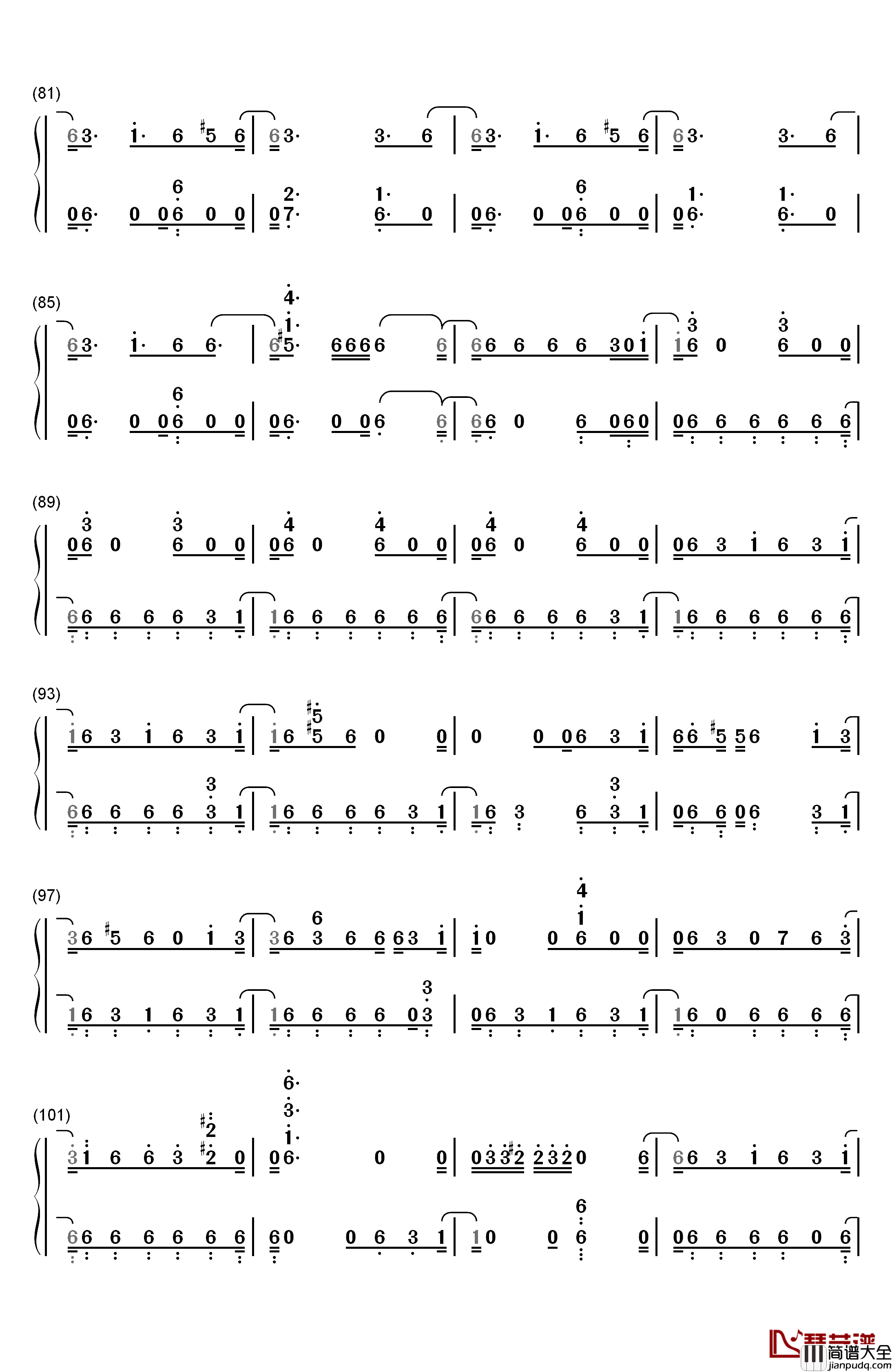 The_Spark钢琴简谱_数字双手_John_Williams