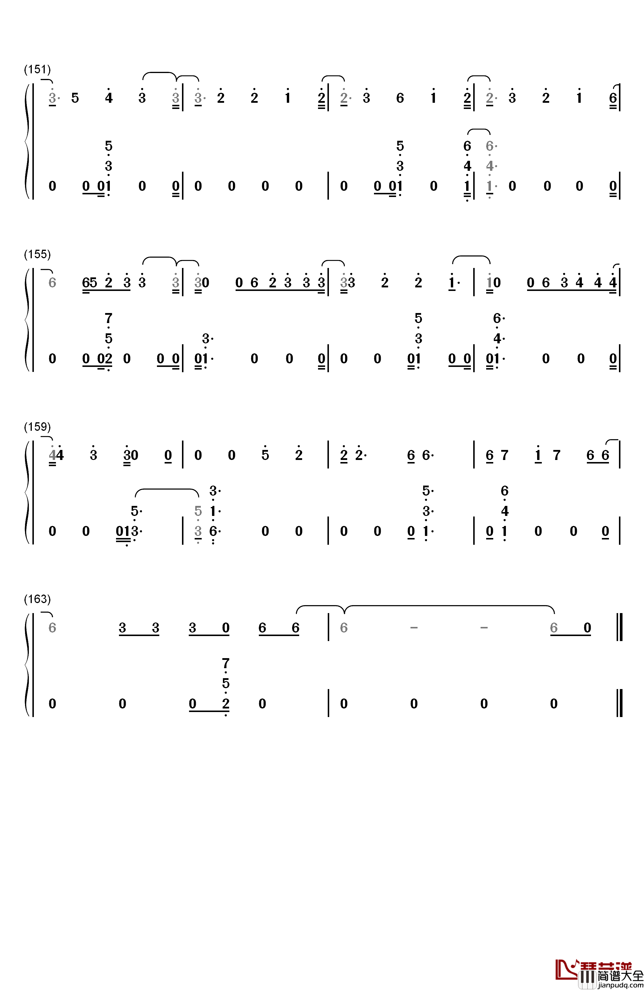 River钢琴简谱_数字双手_Eminem_Ed_Sheeran