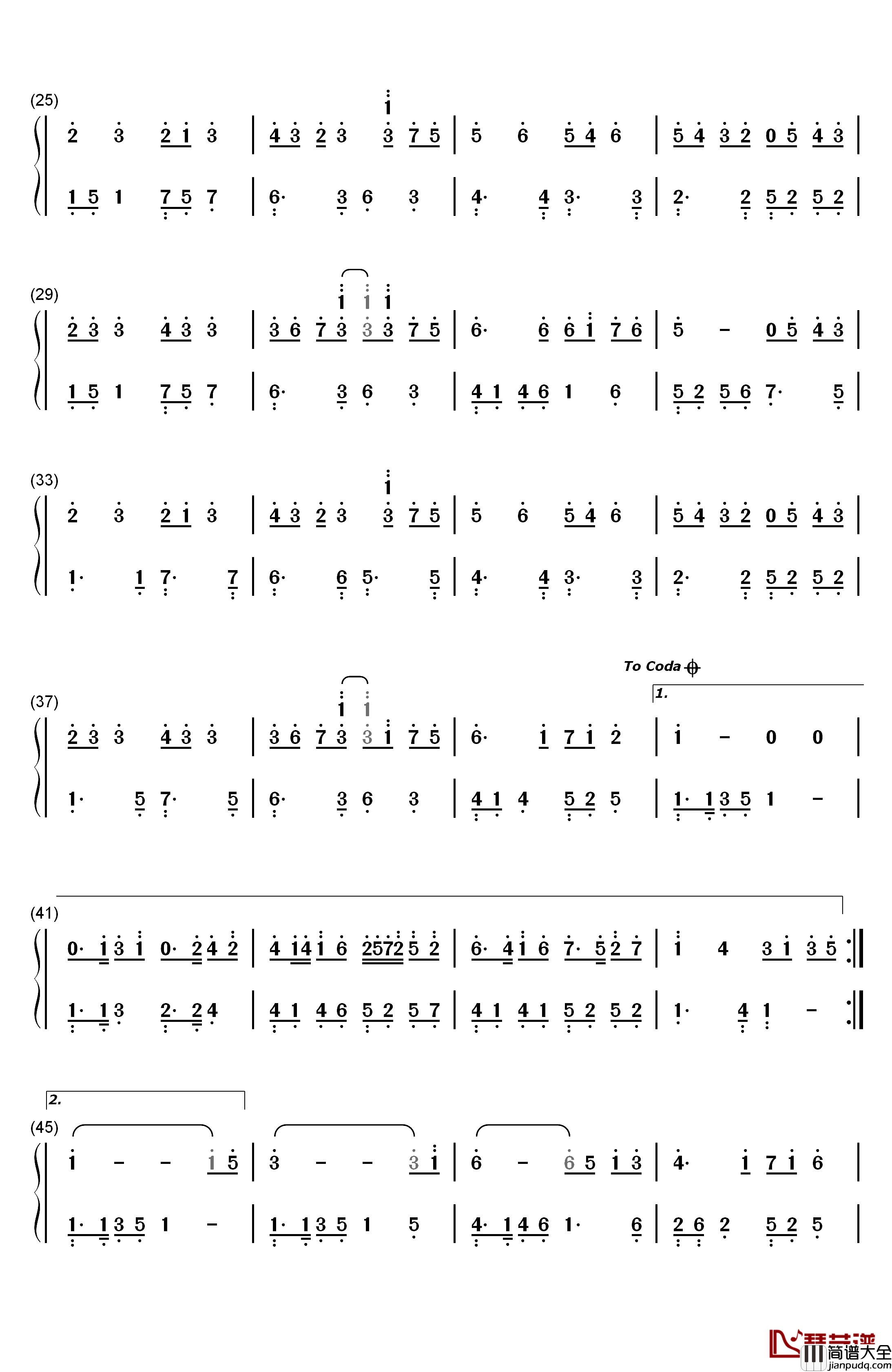 心愿便利贴钢琴简谱_数字双手_元若蓝_吴忠明