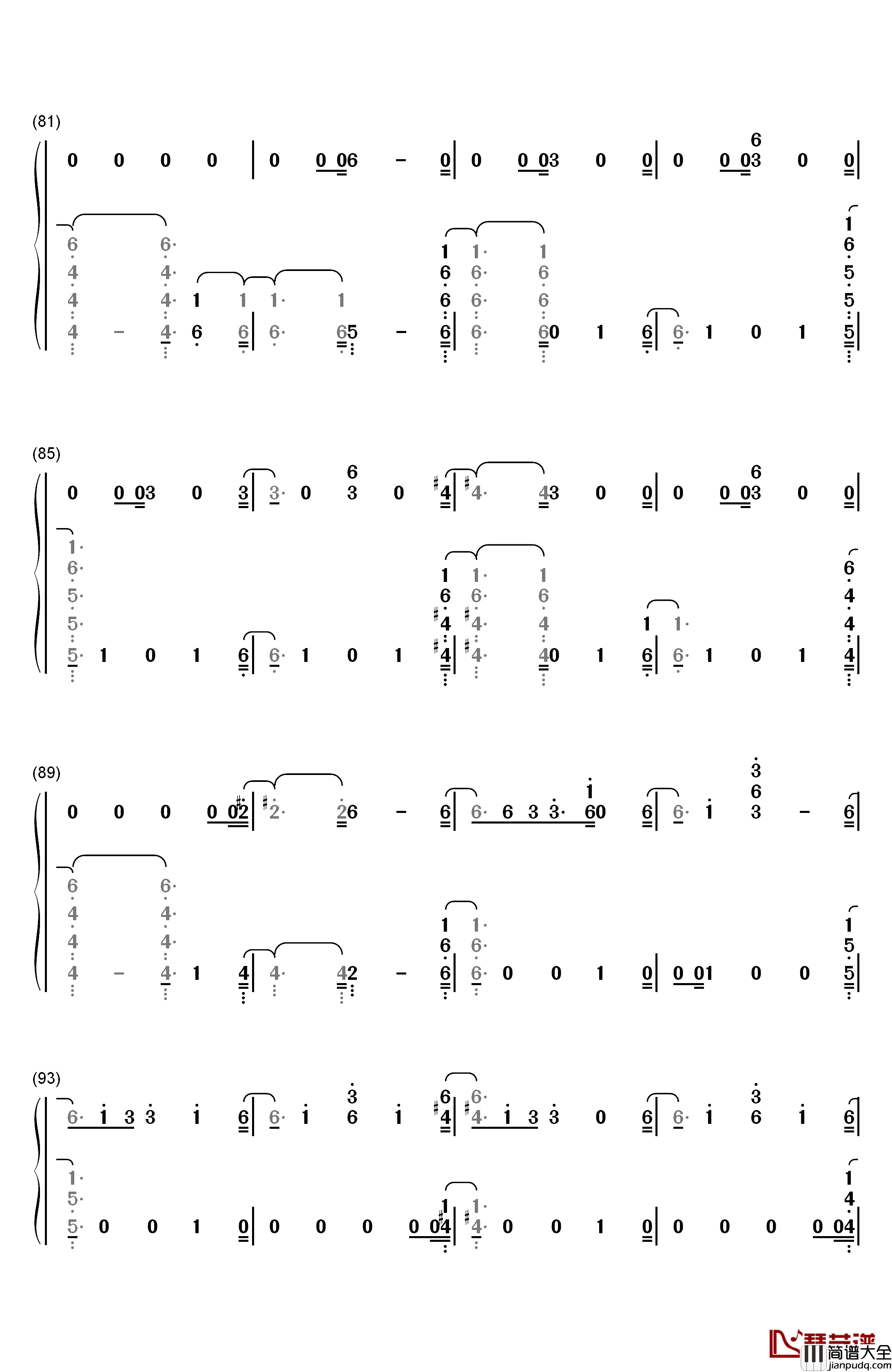 Sober钢琴简谱_数字双手_G_Eazy_Charlie_Puth