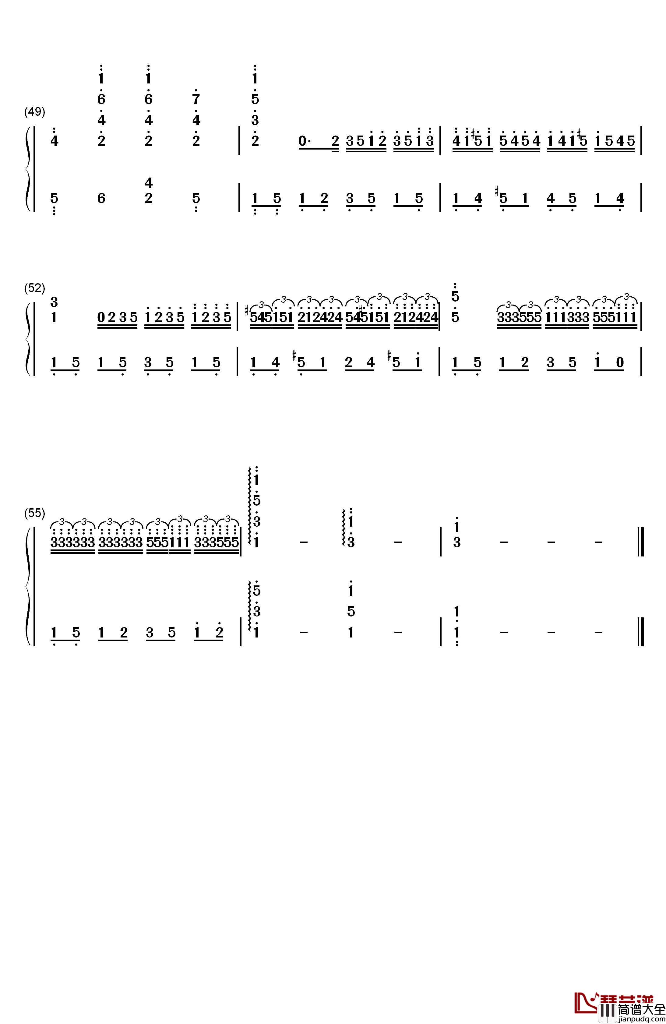 Remember_Me钢琴简谱_数字双手_Miguel_Natalia_Lafourcade