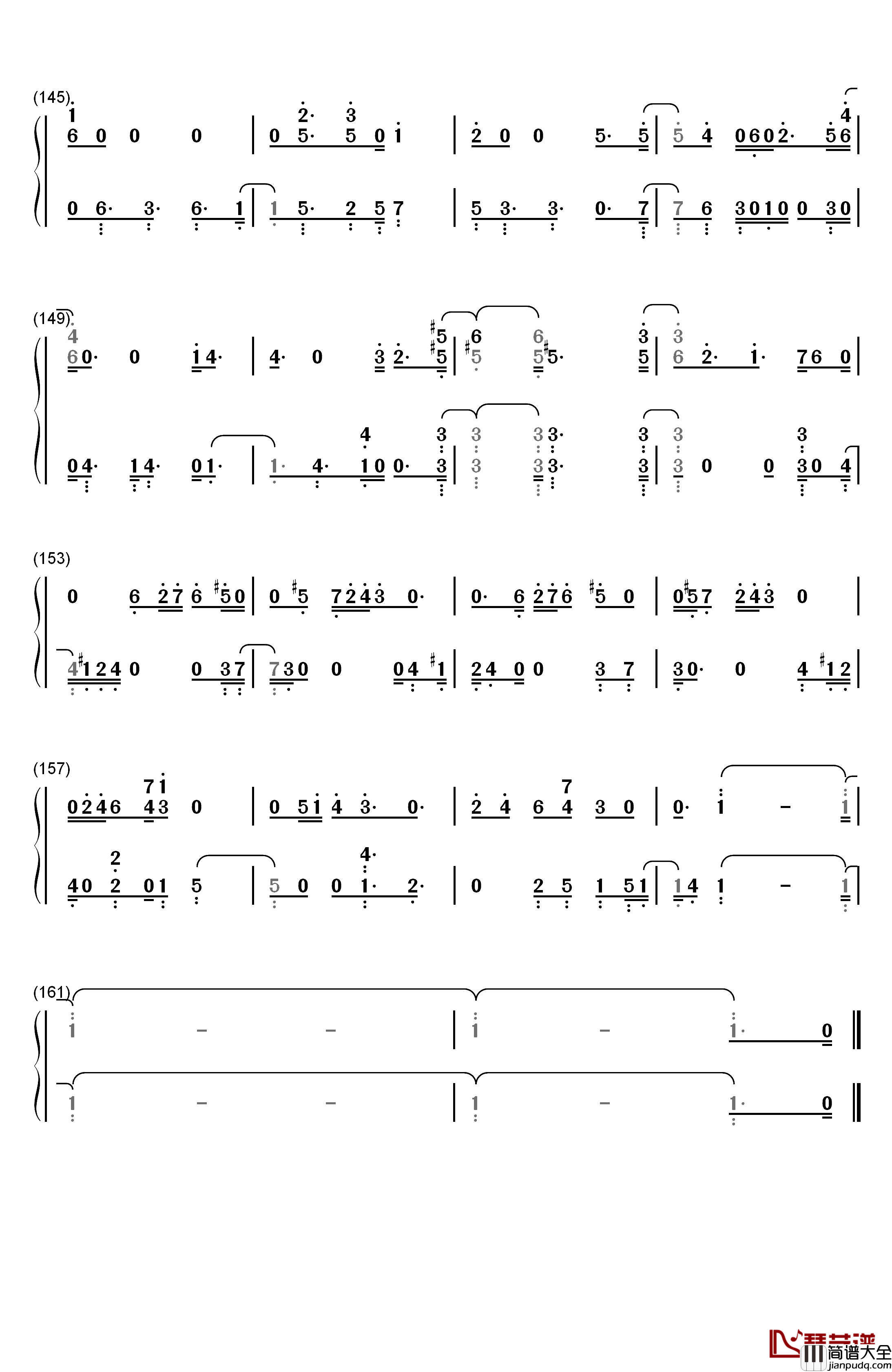 Summer_Rain钢琴简谱_数字双手_GFriend