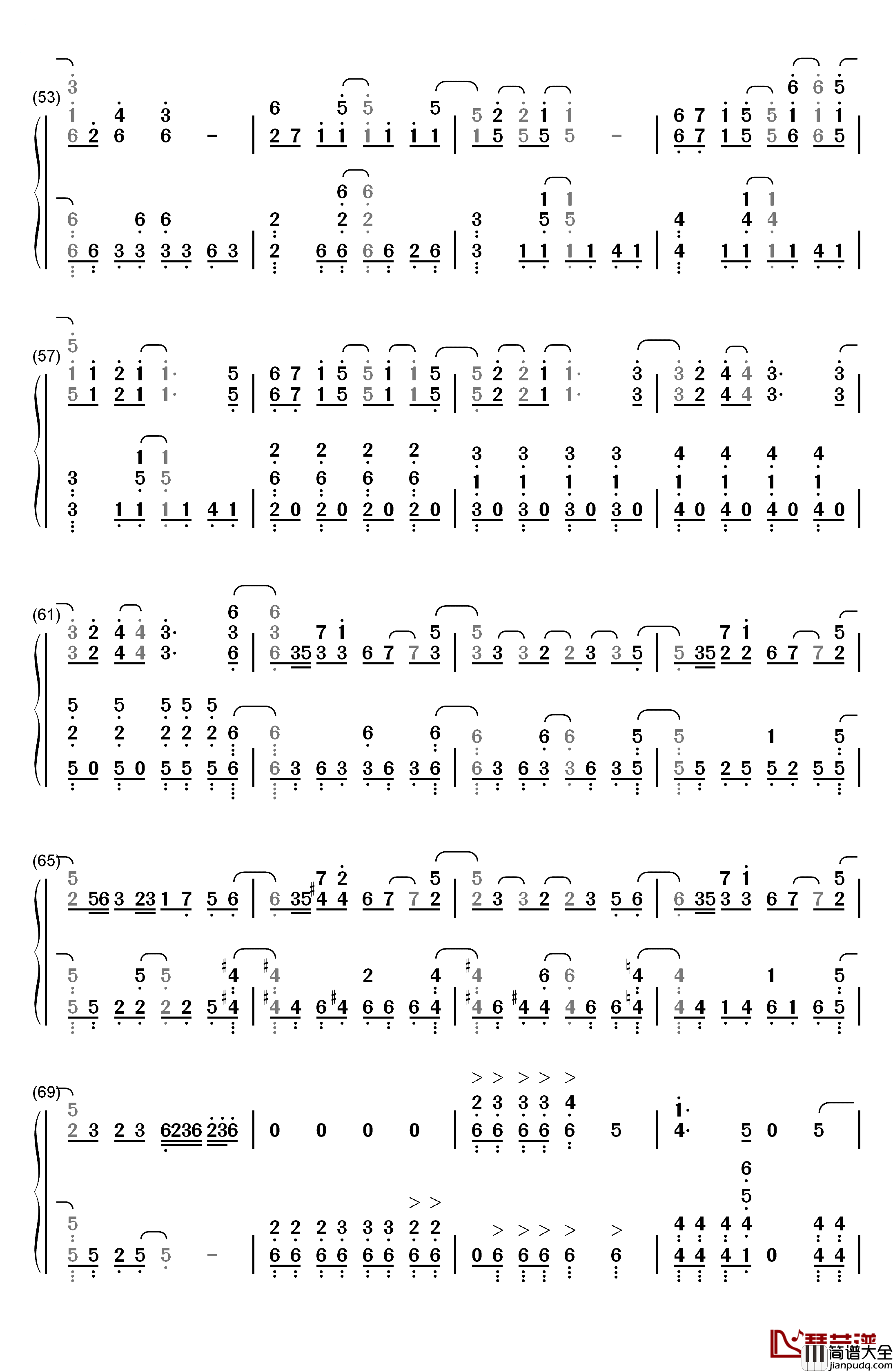 SAVIOR_OF_SONG钢琴简谱_数字双手_ナノ_MY_FIRST_STORY