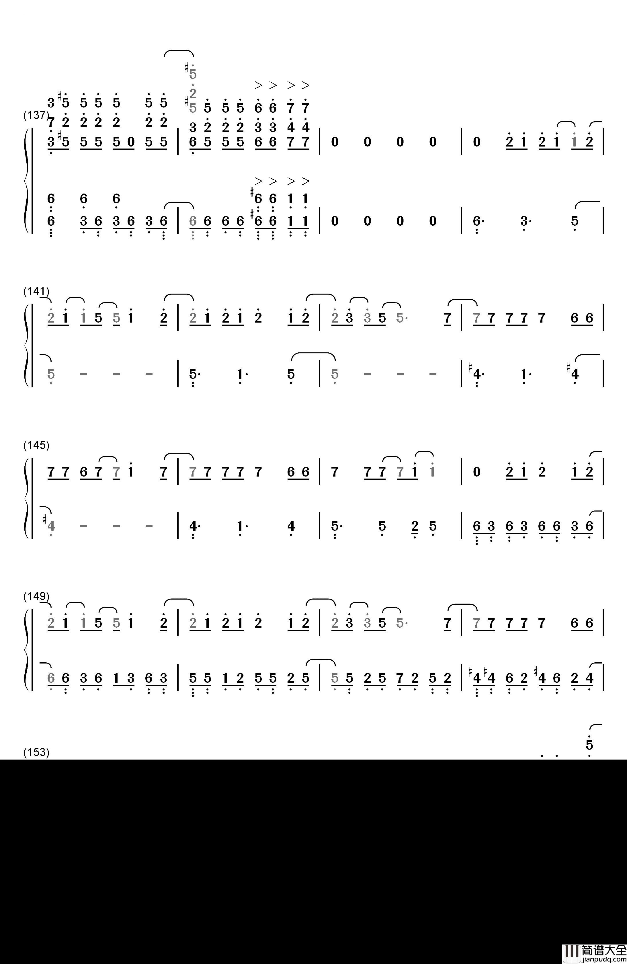 SAVIOR_OF_SONG钢琴简谱_数字双手_ナノ_MY_FIRST_STORY