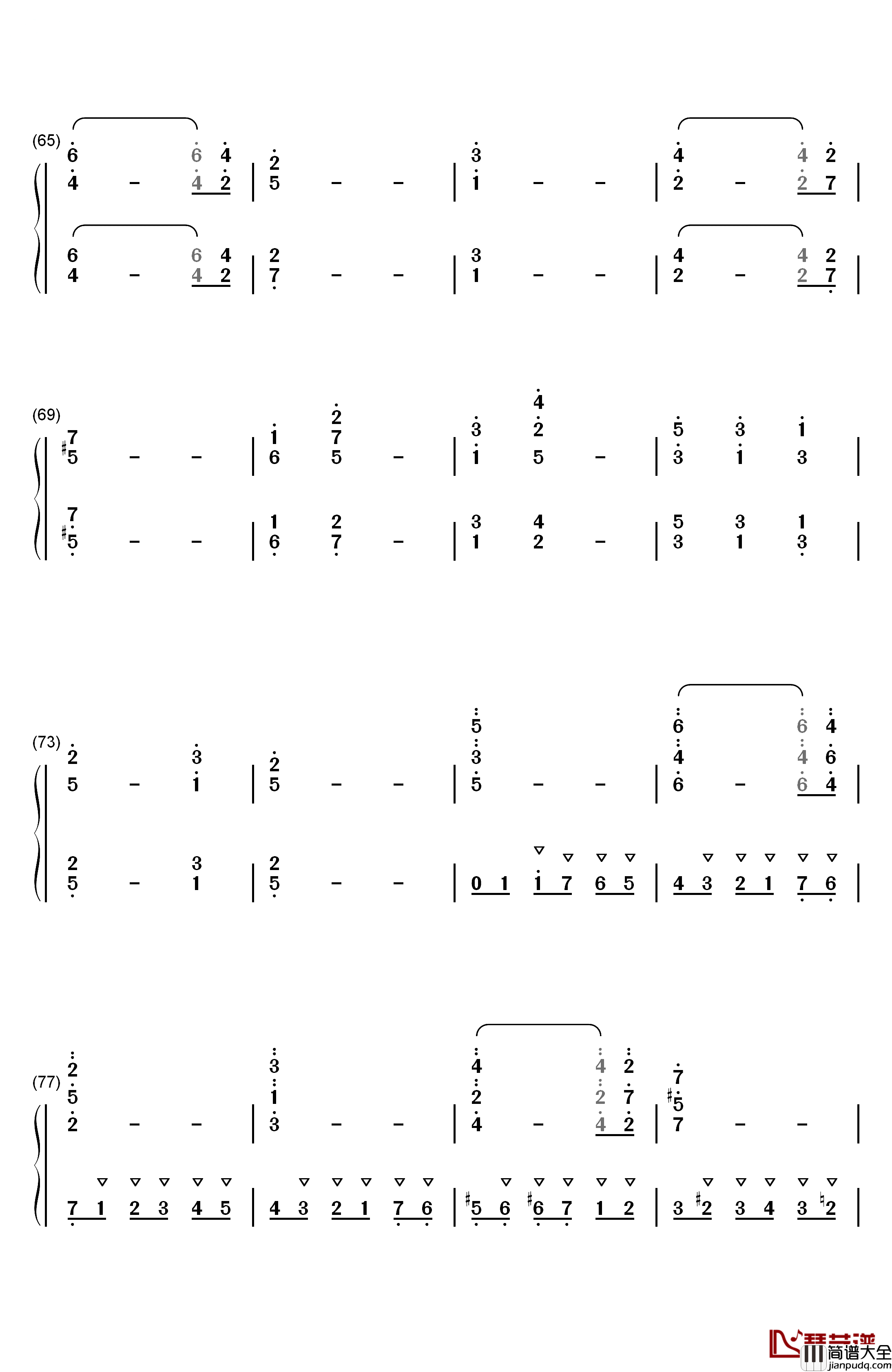 f小调交响曲第三乐章谐谑曲钢琴简谱_数字双手_安东·布鲁克纳
