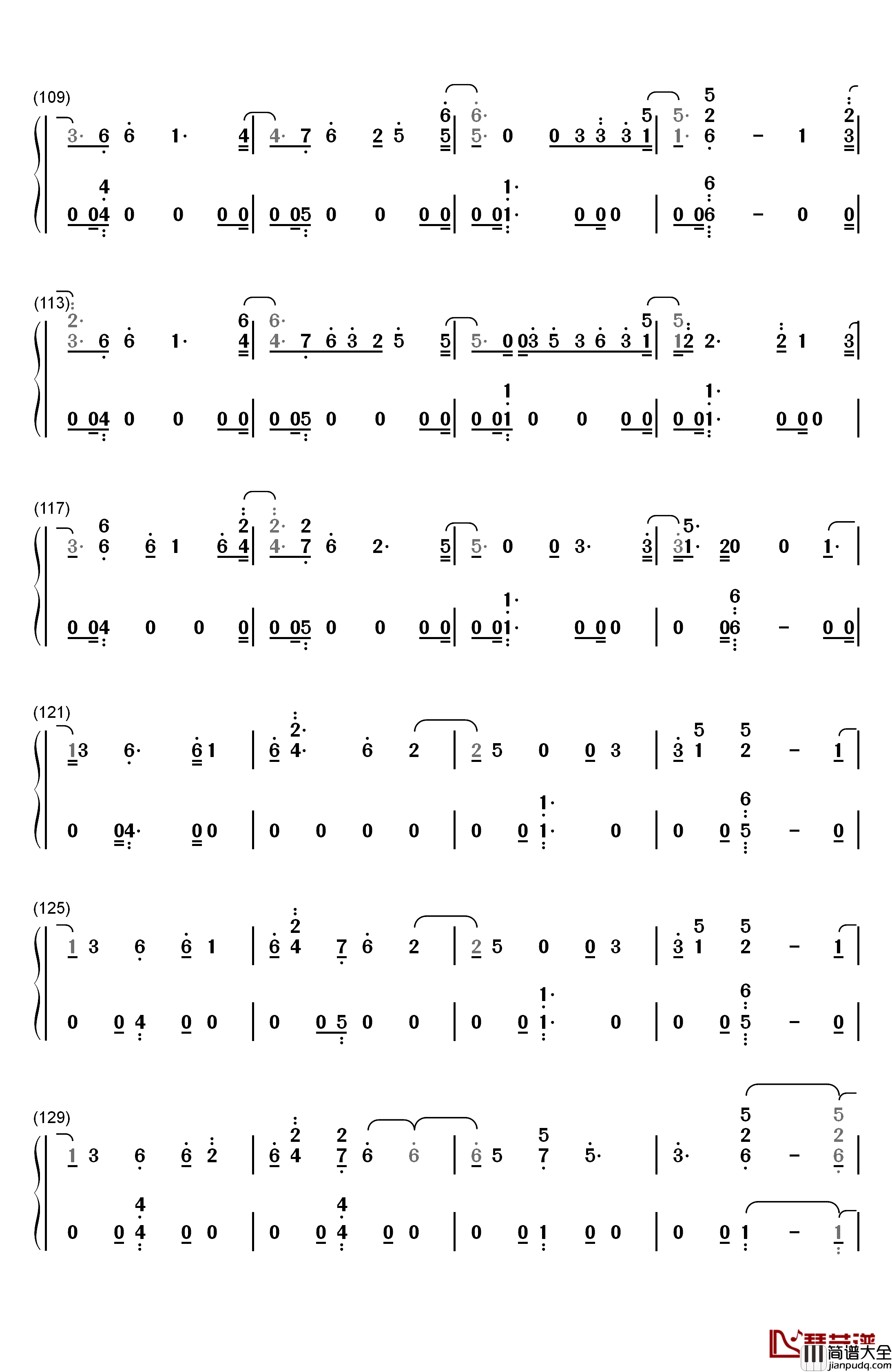 Don't_Dream_It's_Over钢琴简谱_数字双手_Crowded_House