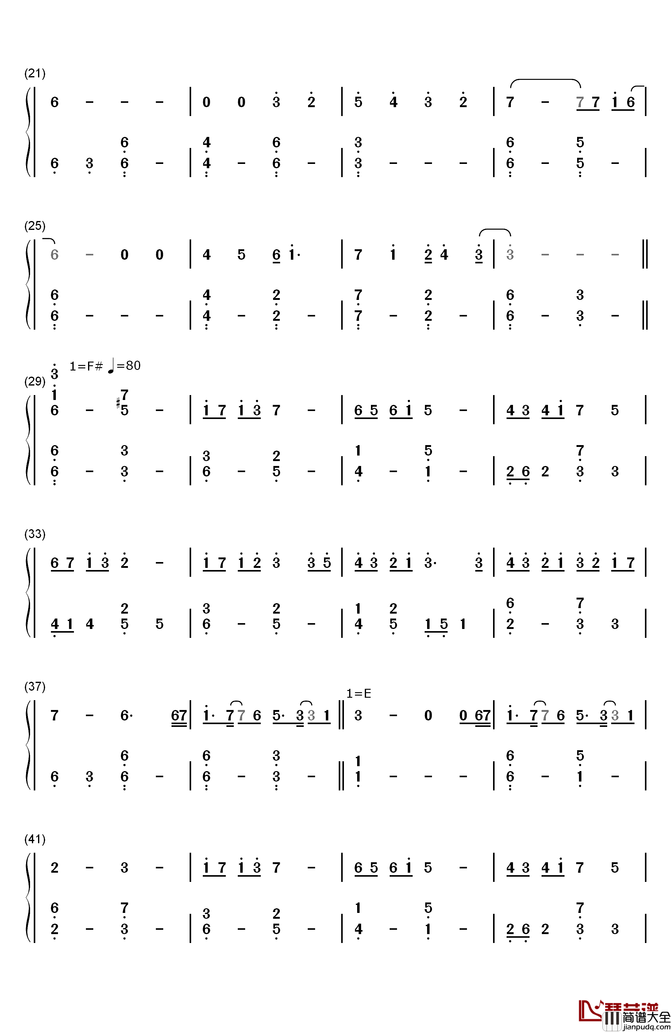 星の在り処钢琴简谱_数字双手_Falcom_Sound_Team_jdk