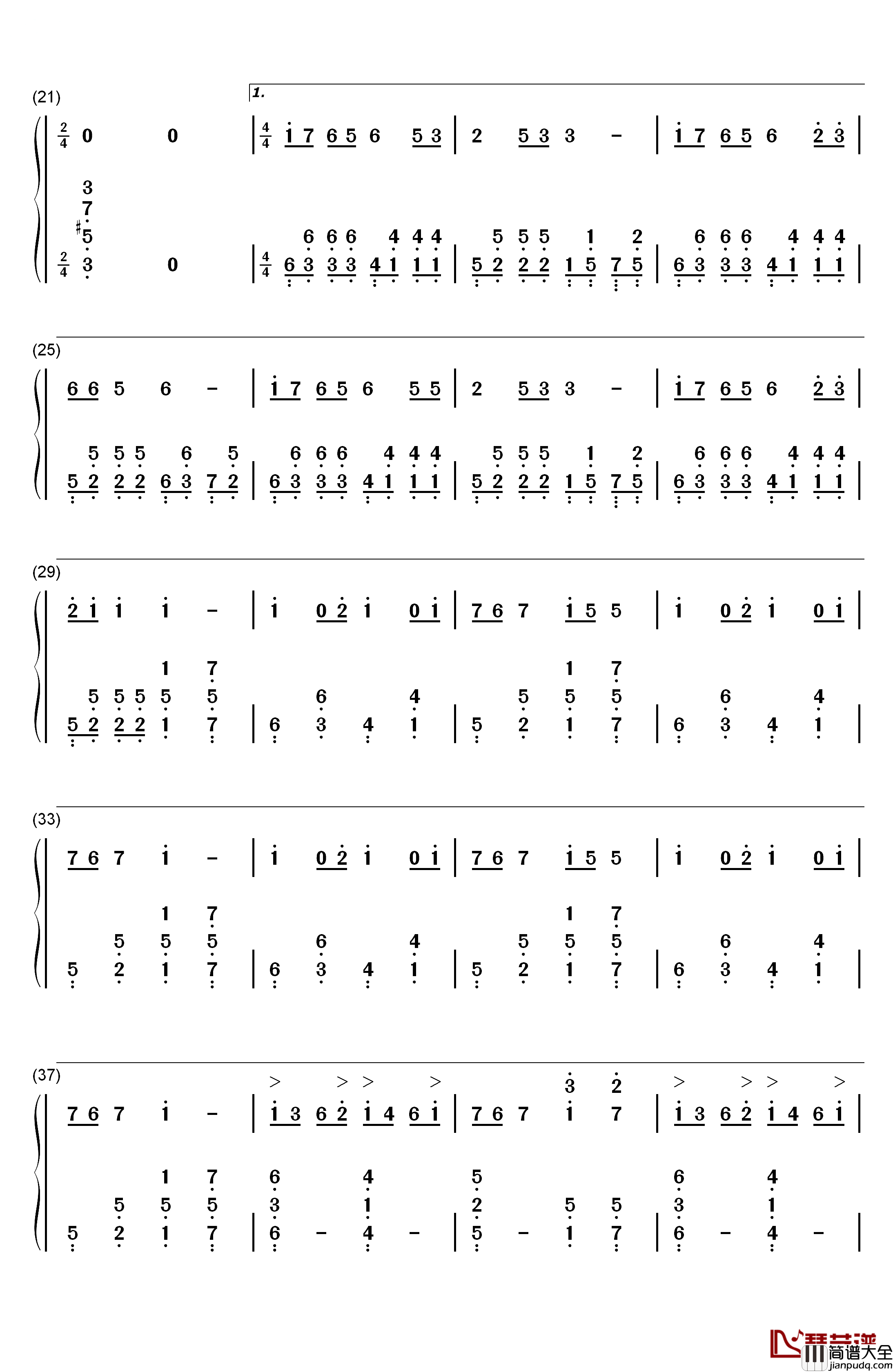 PLANET钢琴简谱_数字双手_ラムジ