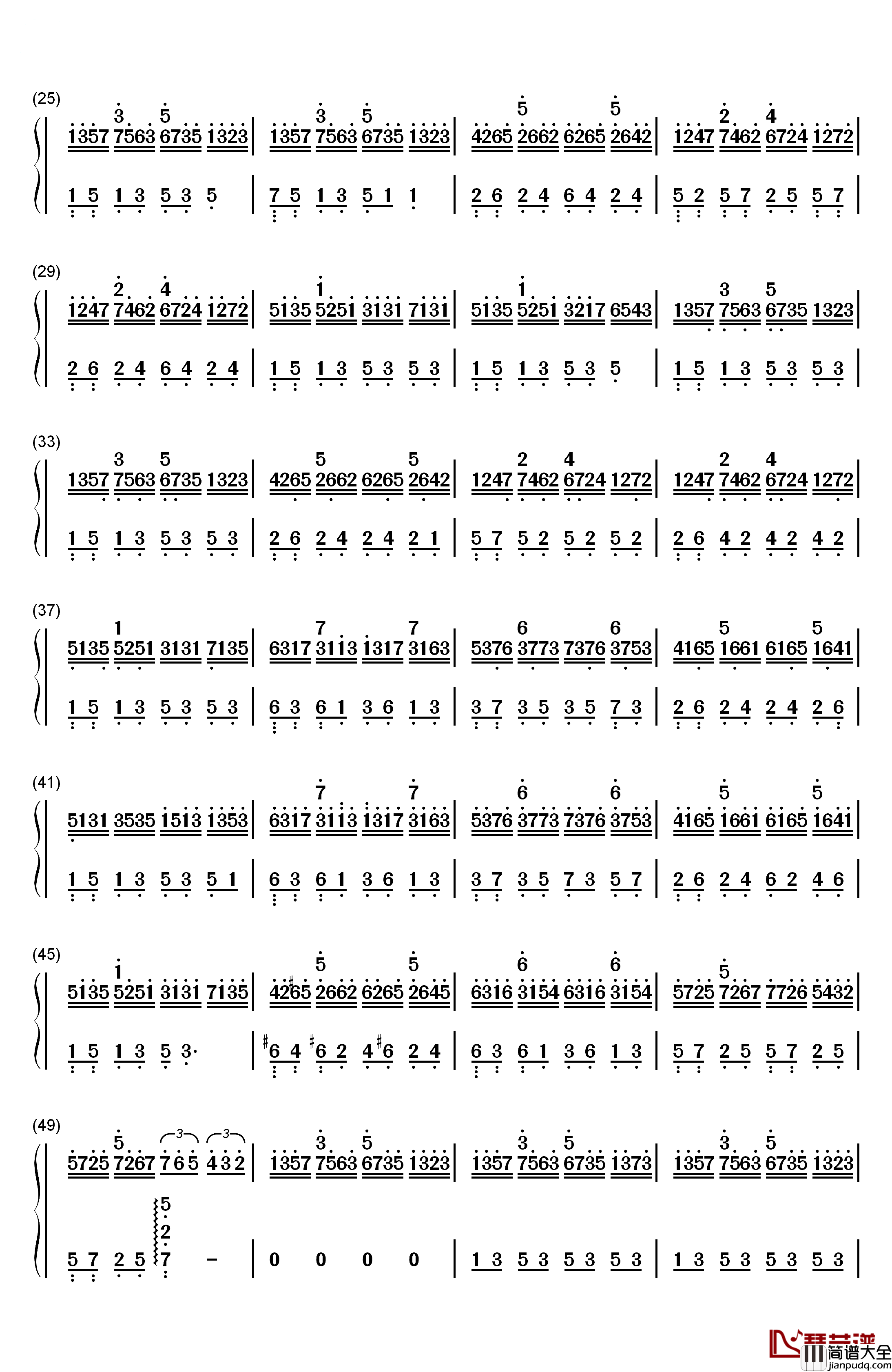 In_the_Mirror钢琴简谱_数字双手_雅尼
