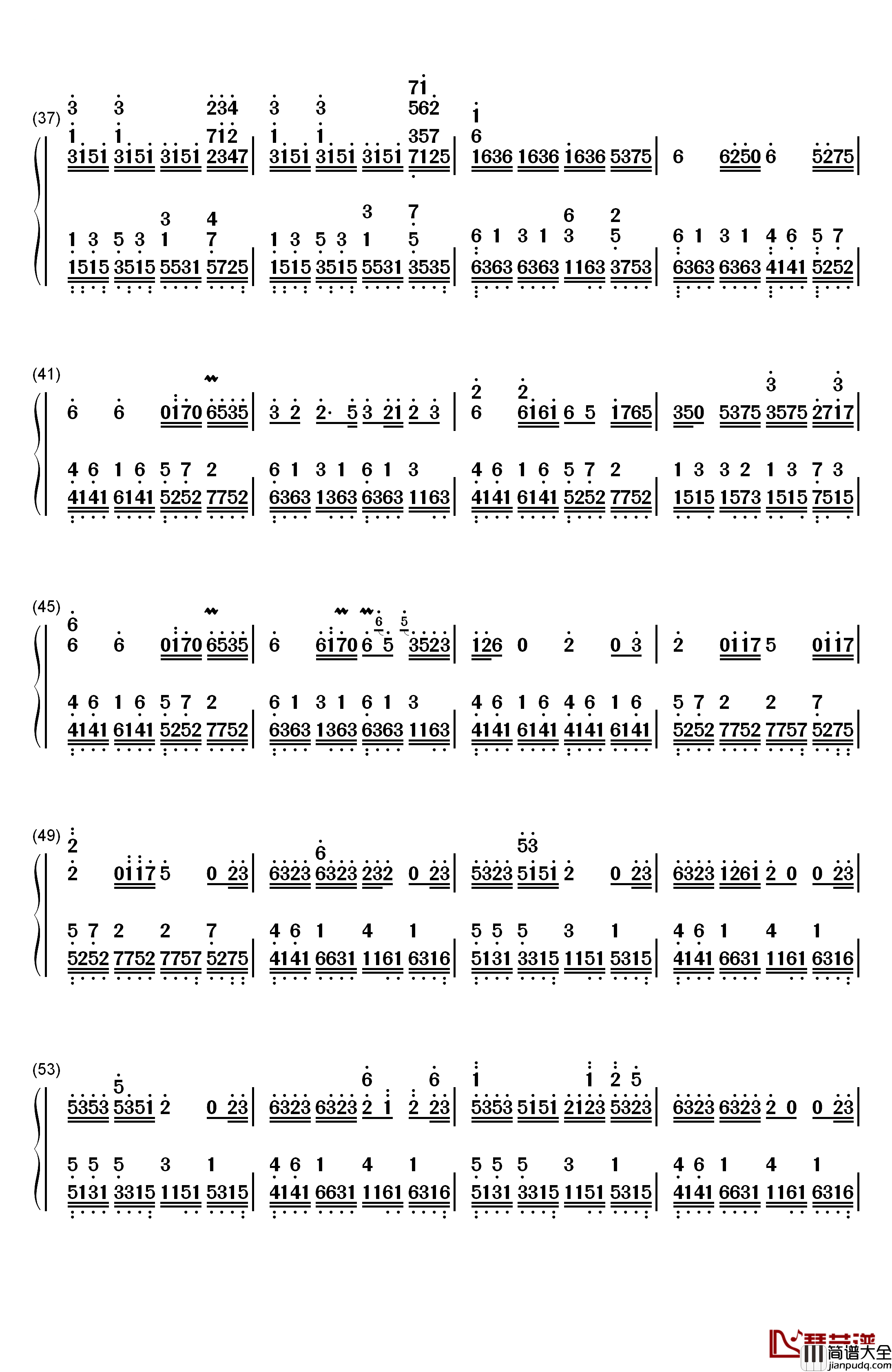 和兰花一起钢琴简谱_数字双手_Yanni__雅尼