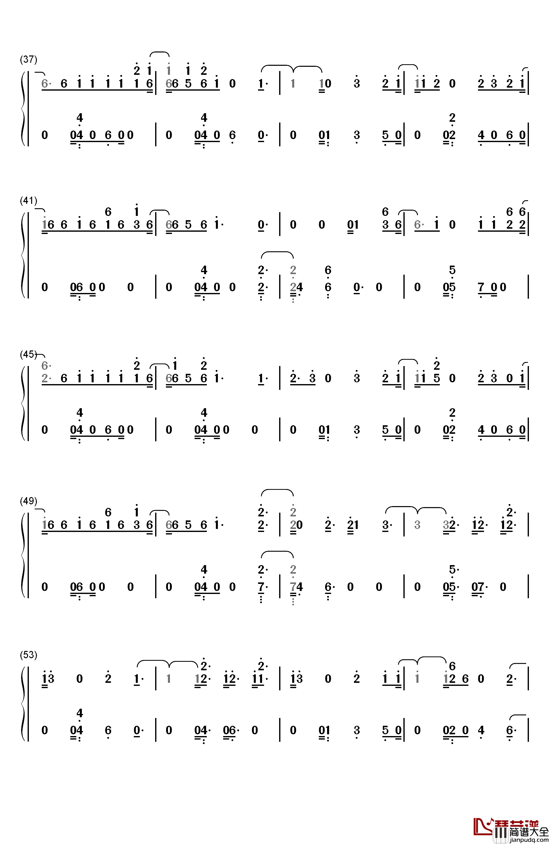 Don't_Blame_Me钢琴简谱_数字双手_Taylor_Swift