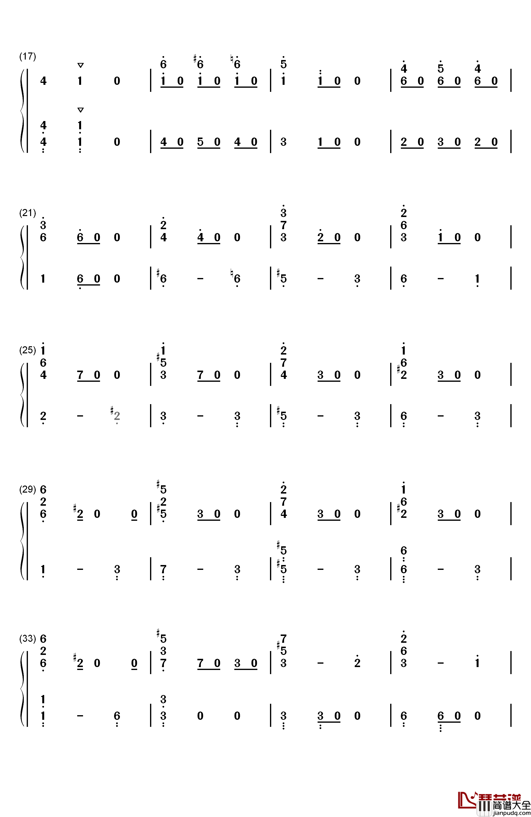 b小调第九钢琴奏鸣曲钢琴简谱_数字双手_车尔尼