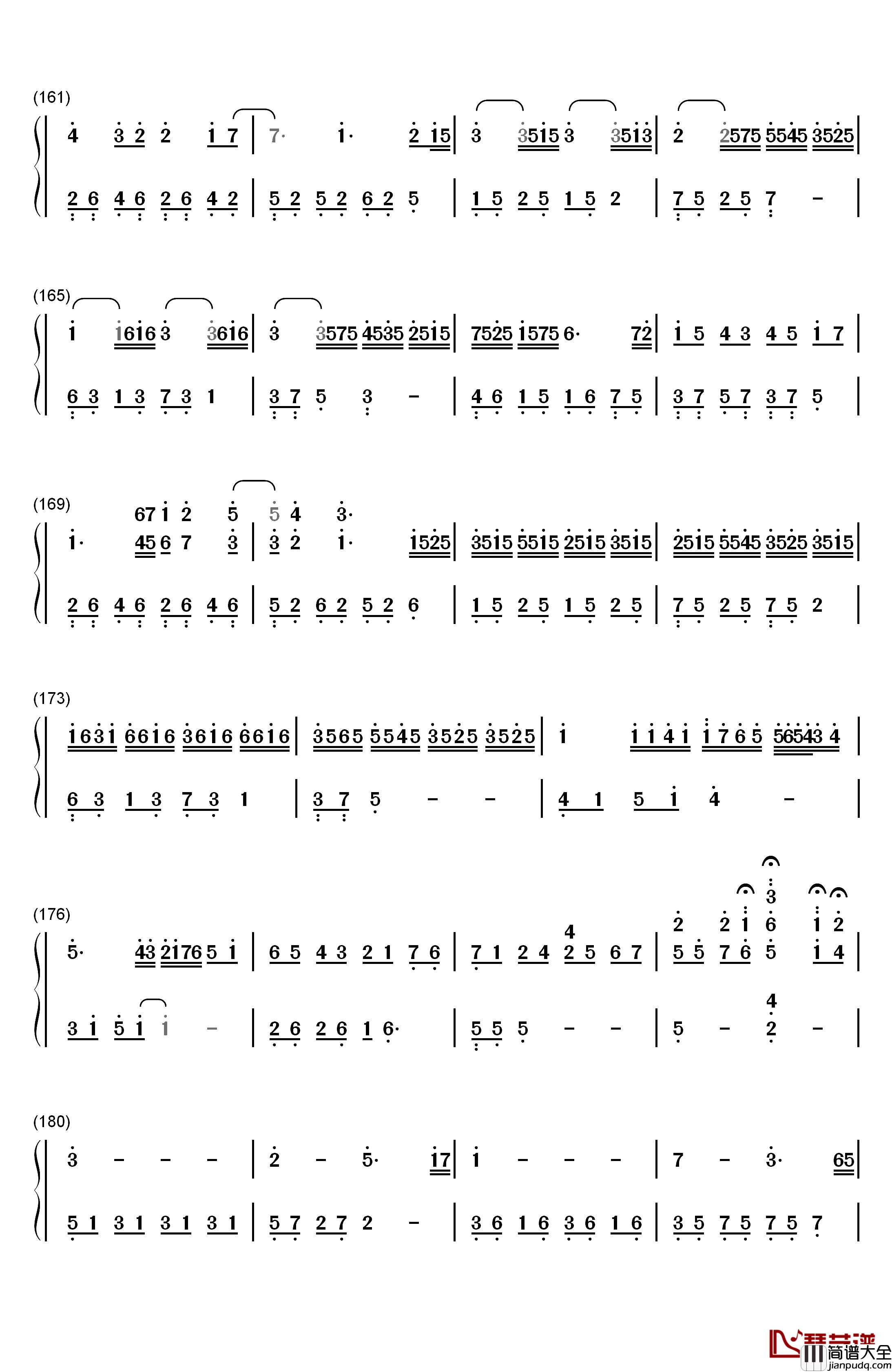卡农变奏曲钢琴简谱_数字双手_大卫.蓝兹