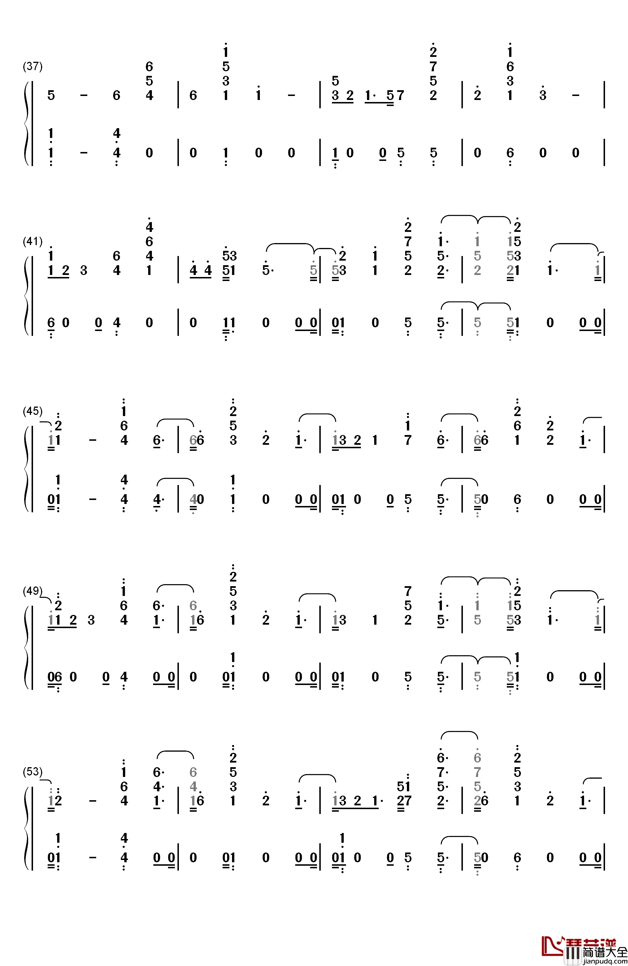 These_Days钢琴简谱_数字双手_Rudimental