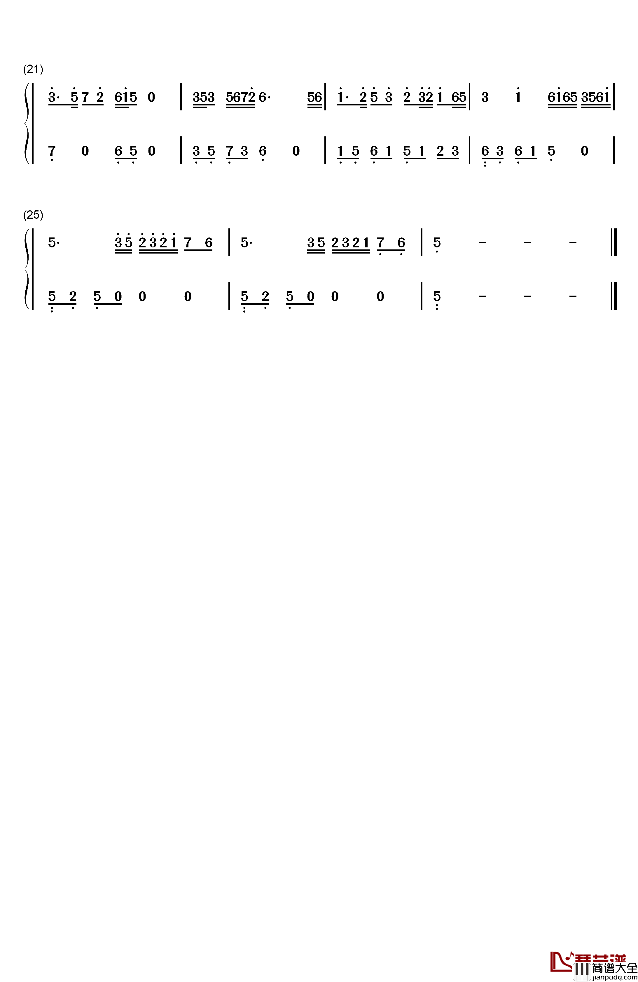 梁祝钢琴简谱_数字双手_何占豪_陈钢