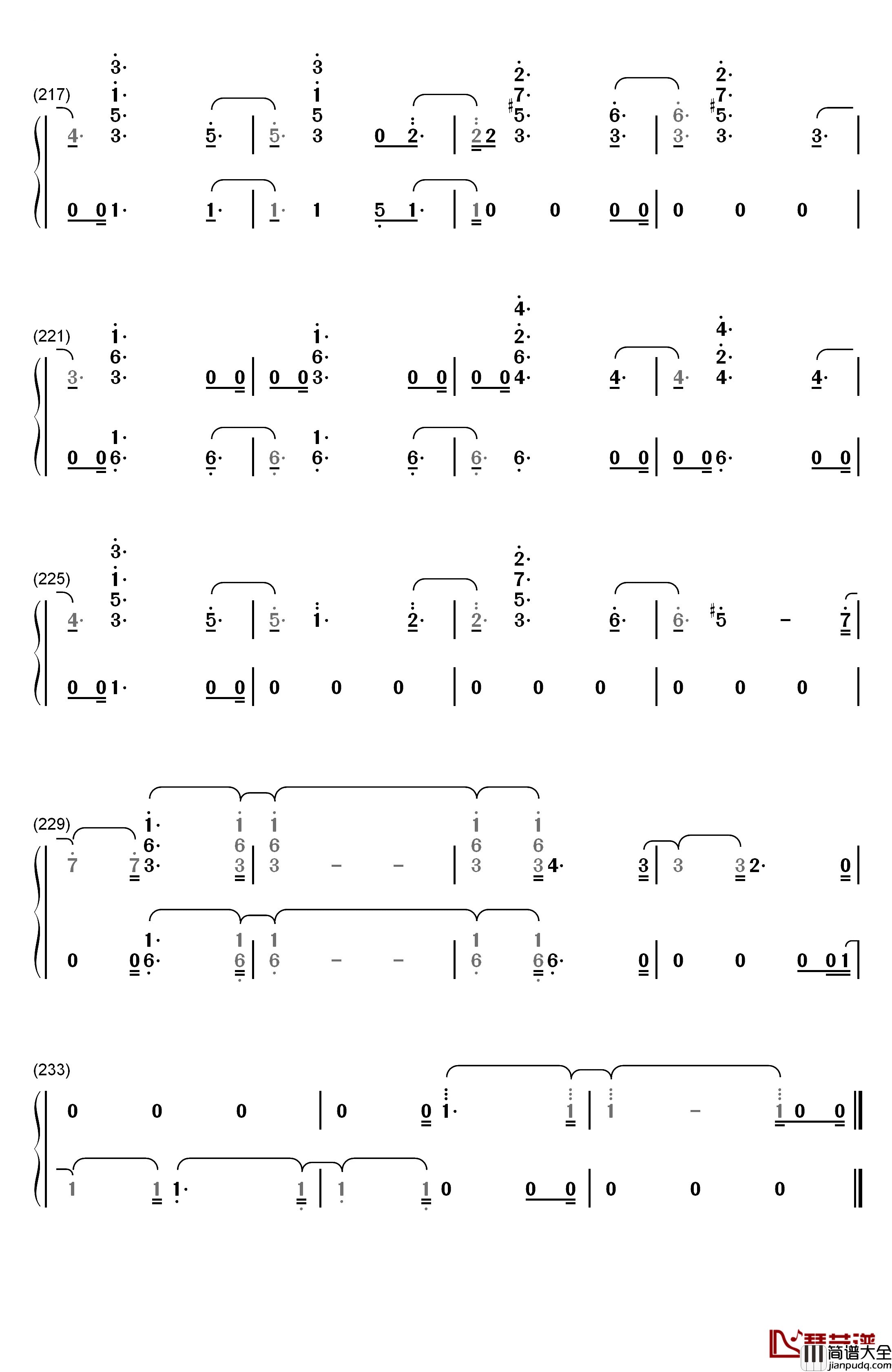 Candy_Cane_Lane钢琴简谱_数字双手_Sia