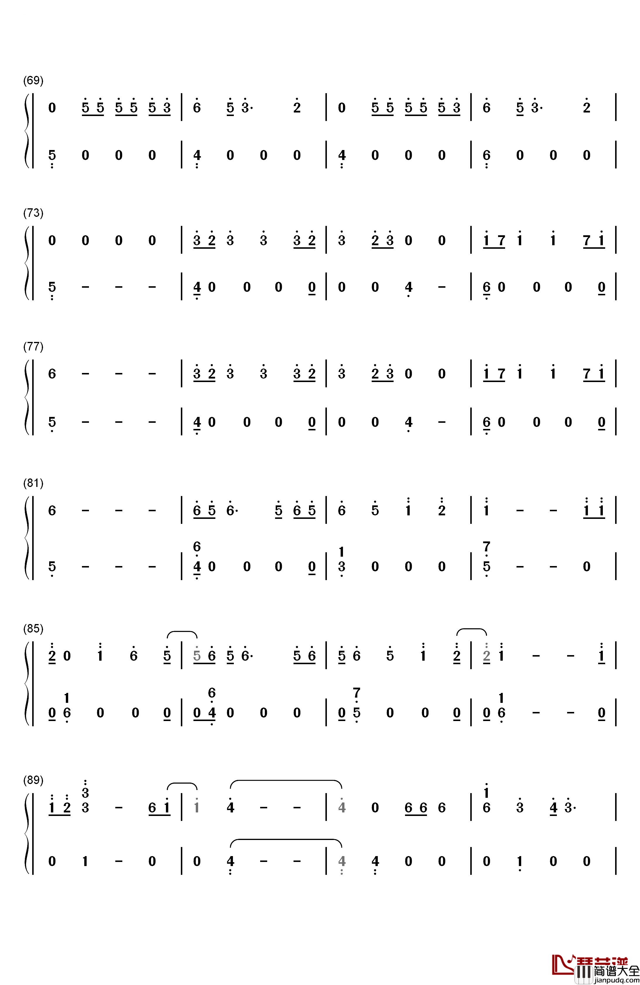 World_Gone_Mad钢琴简谱_数字双手_Bastille